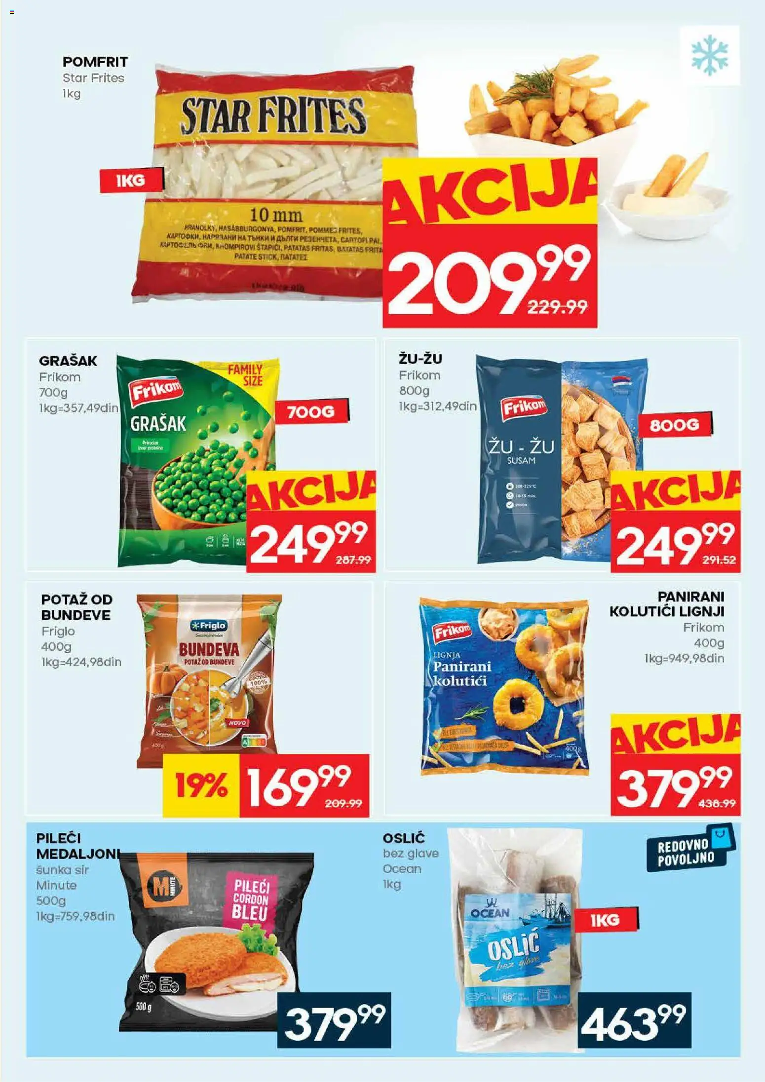 Roda katalog - važi od 28.05.2026 | Strana: 15 | Proizvode: Grašak, Oslić, Sir, Bundeva