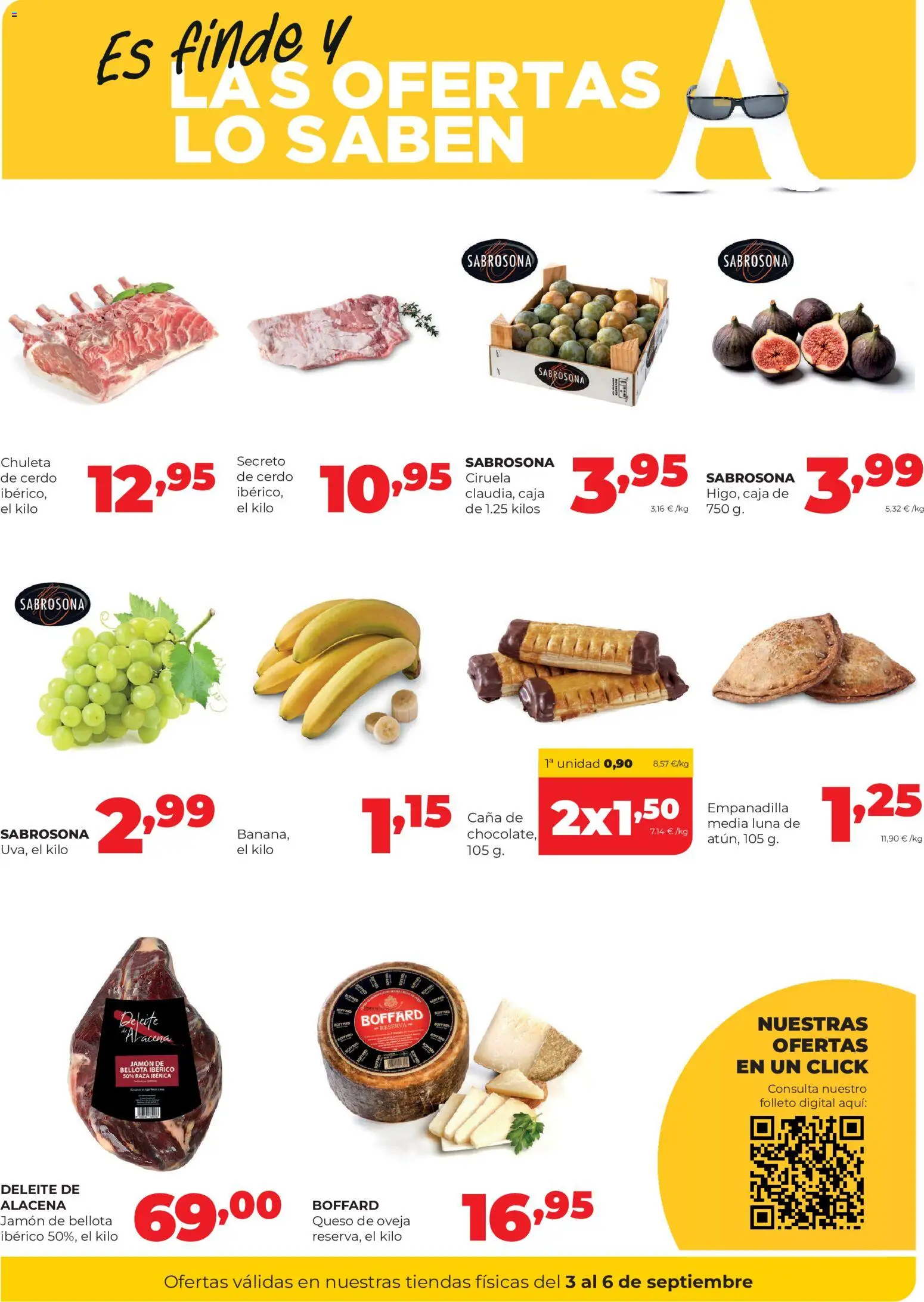 Alimerka Fin de semana │ válido desde el 03/09/2026 | Página: 2 | Productos: Queso de oveja, Queso, Jamón, Caja