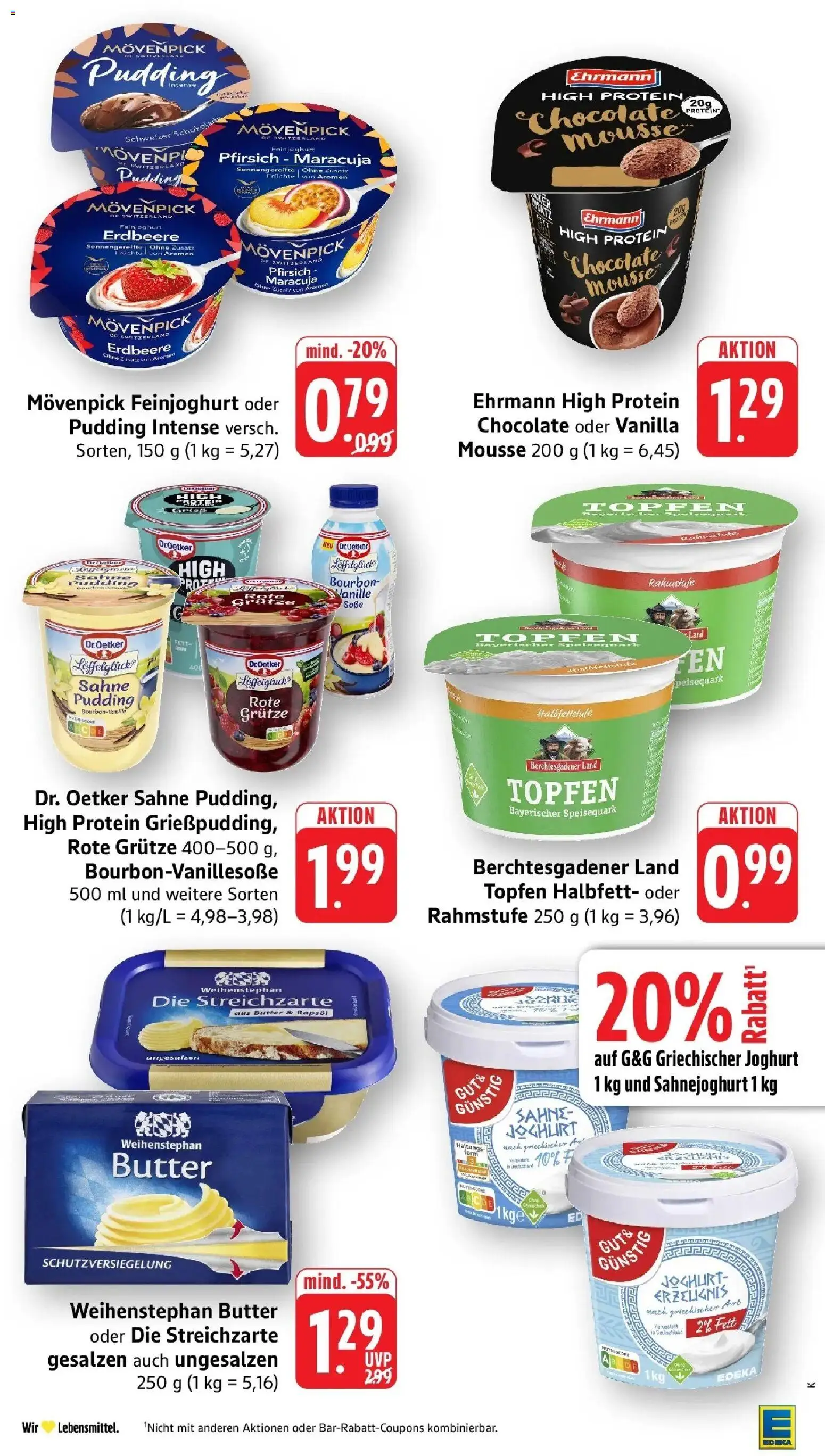 Edeka Prospekt Kehl (ab 12.10.2026) » Angebote Online | Seite: 19 | Produkte: Pudding, Soße, Sahne, Speisequark
