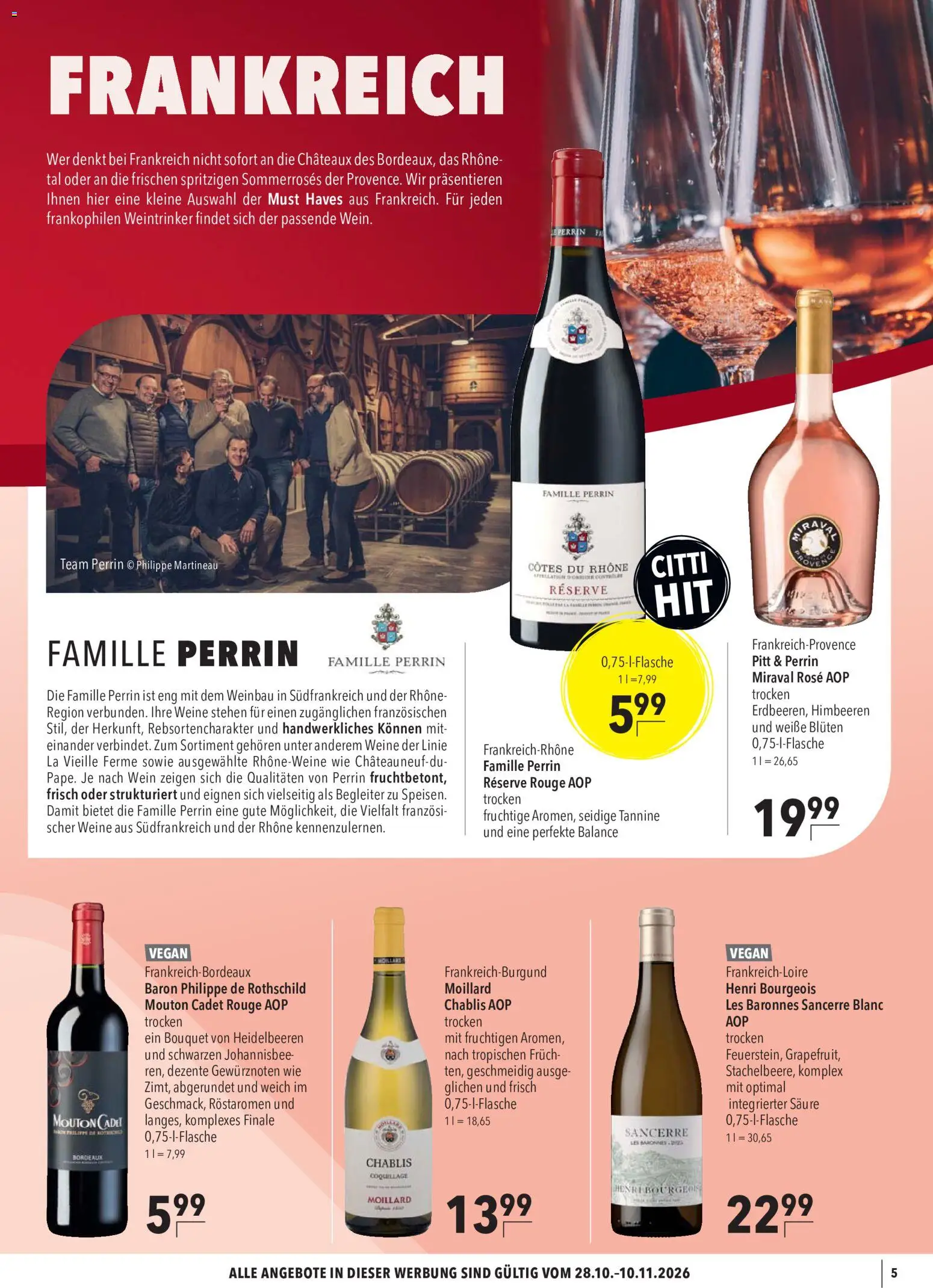 CITTI Markt Weine – gültig ab 28.10.2026 | Seite: 5 | Produkte: Himbeeren, Rouge, Heidelbeeren, Wein