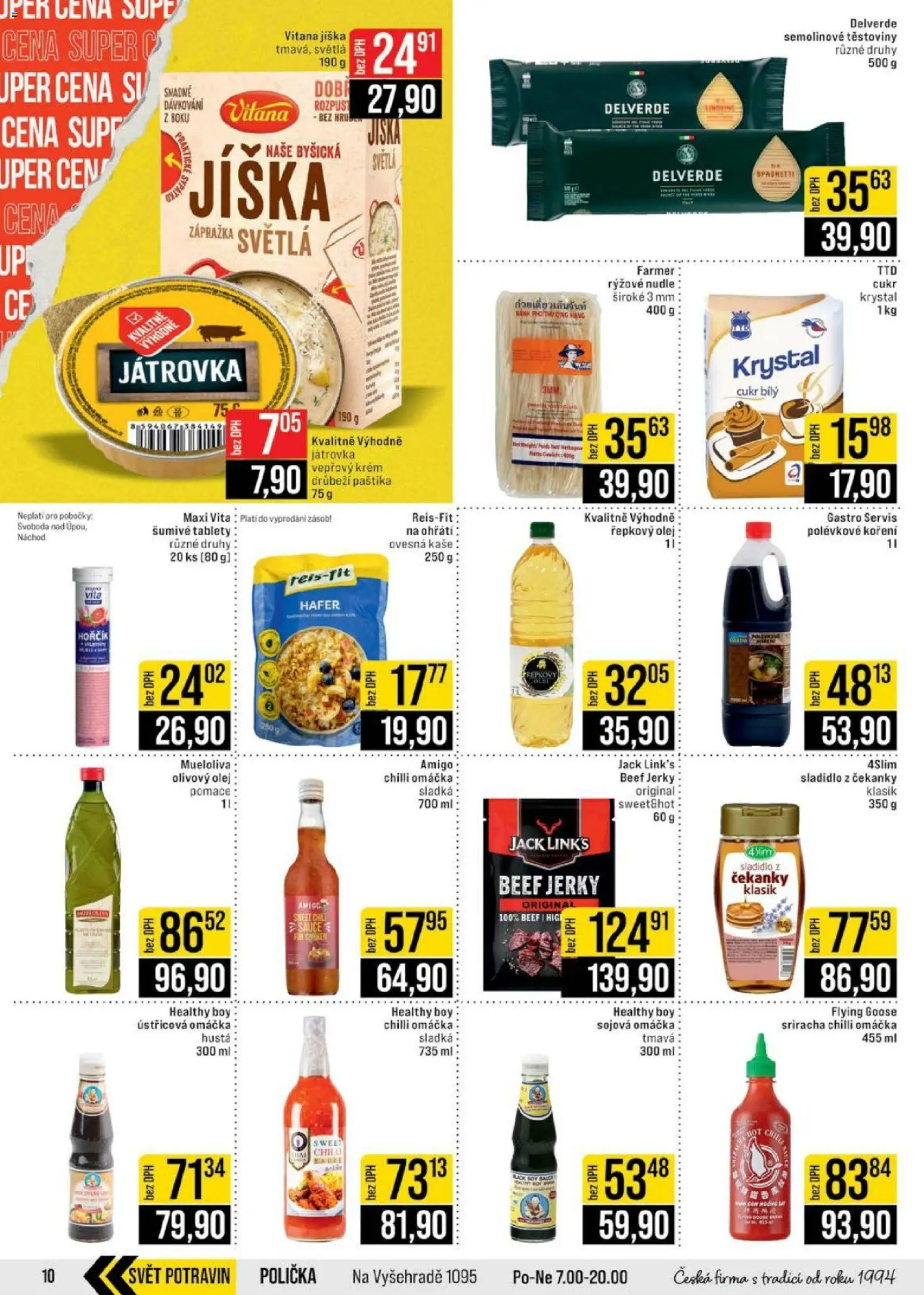 Jip leták - Cash & Carry od 22.04.2026 | Strana: 10 | Produkty: Polička, Olej, Sriracha, Sójová omáčka
