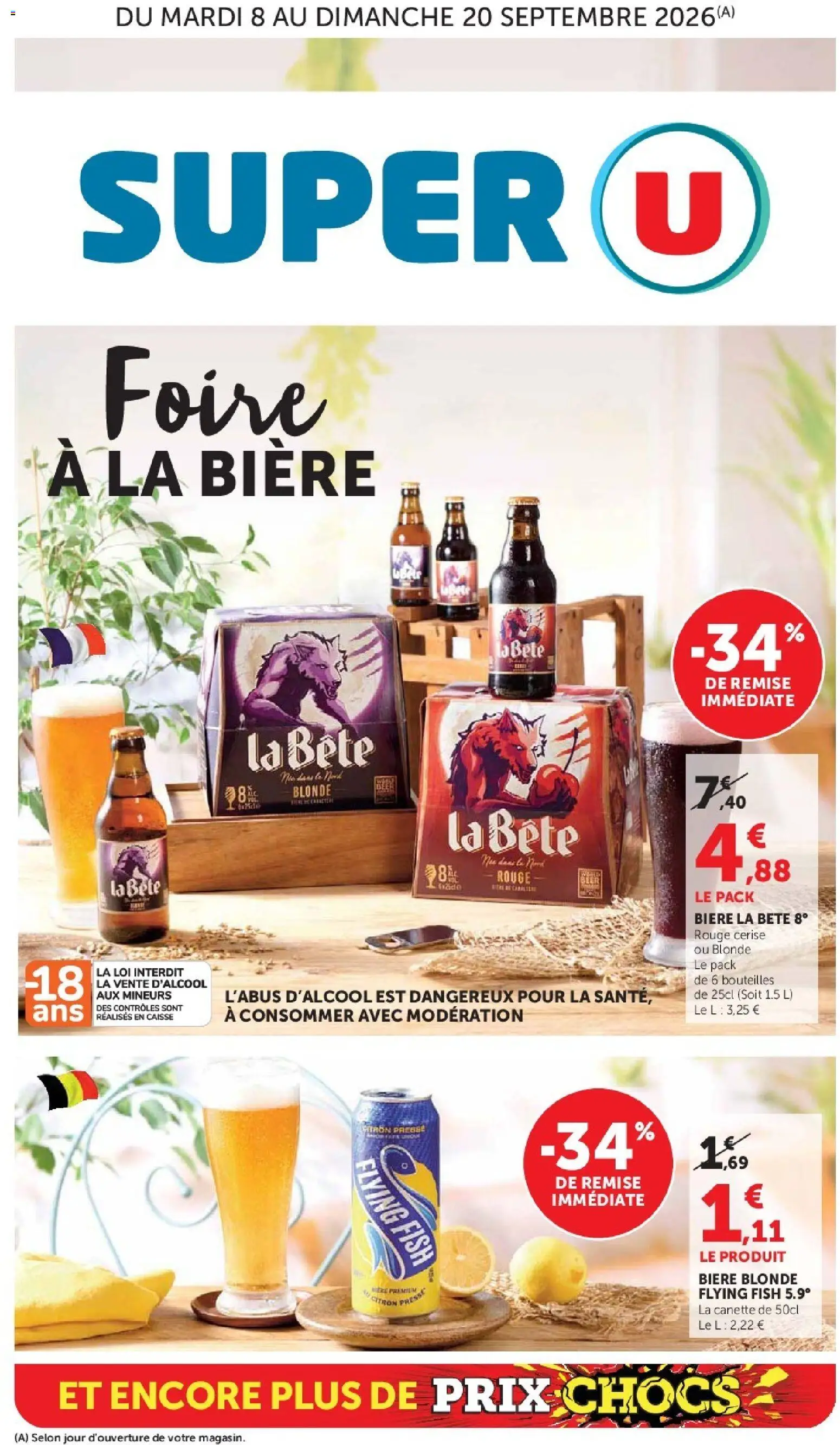 {H1} | Page: 1 | Produits: Citron, Bière blonde, Bière, Cerise