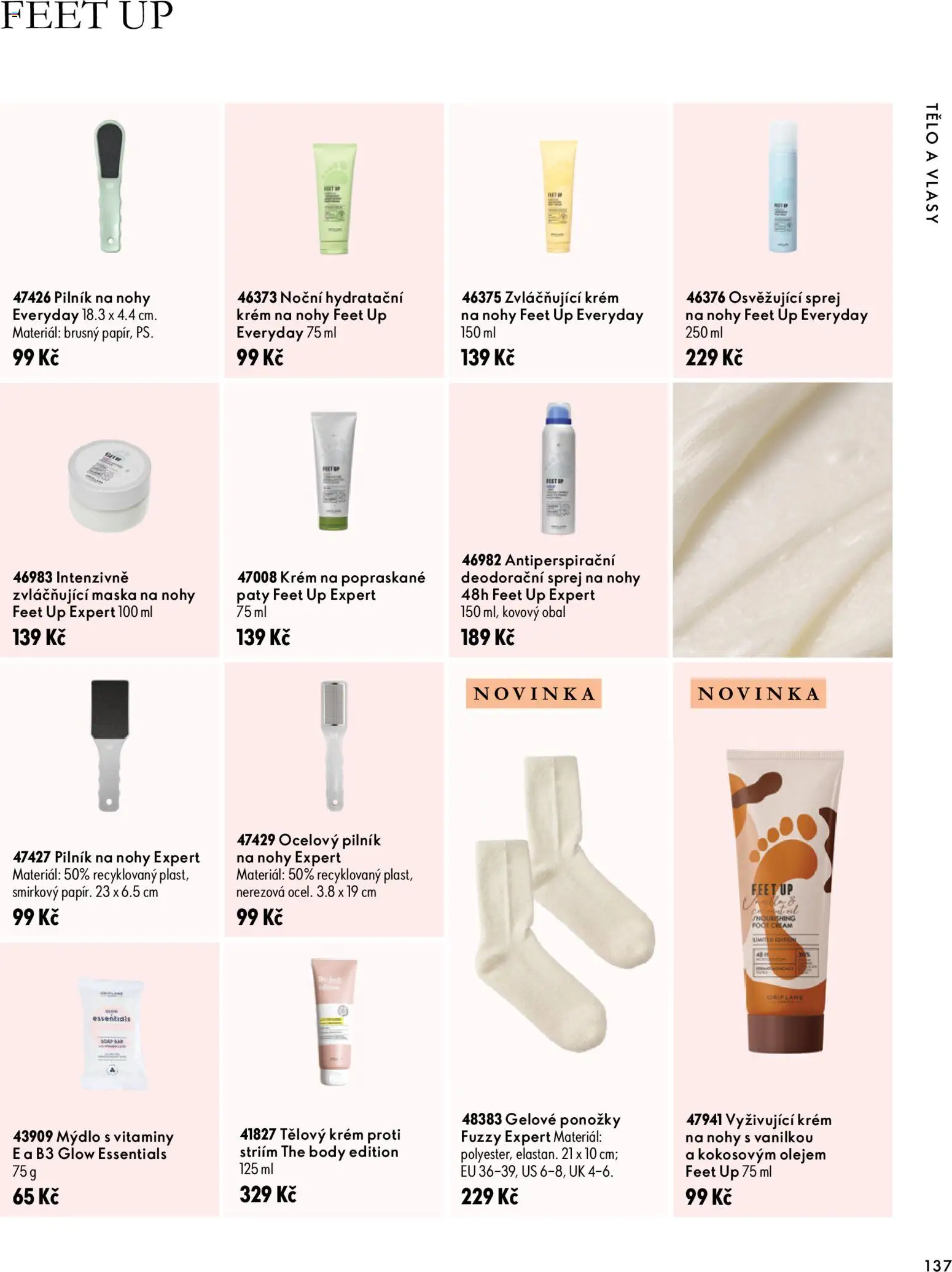 Oriflame katalog Novage+ Proceuticals od 30.09.2026 | Strana: 137 | Produkty: Mýdlo, Ponožky, Vitamíny, Maska