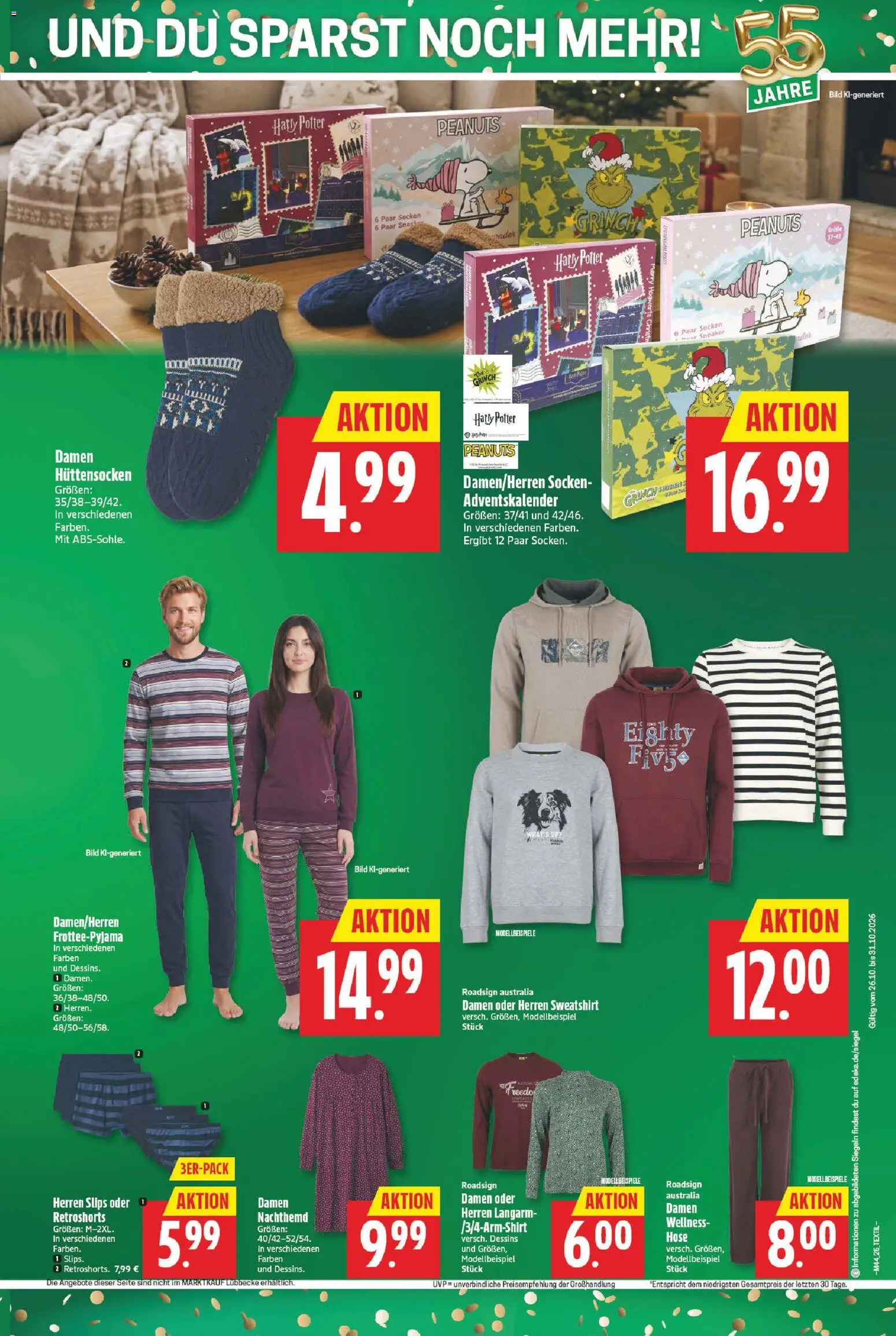 Marktkauf Prospekt – gültig ab 26.10.2026 | Seite: 29 | Produkte: Sweatshirt, Hose, Socken