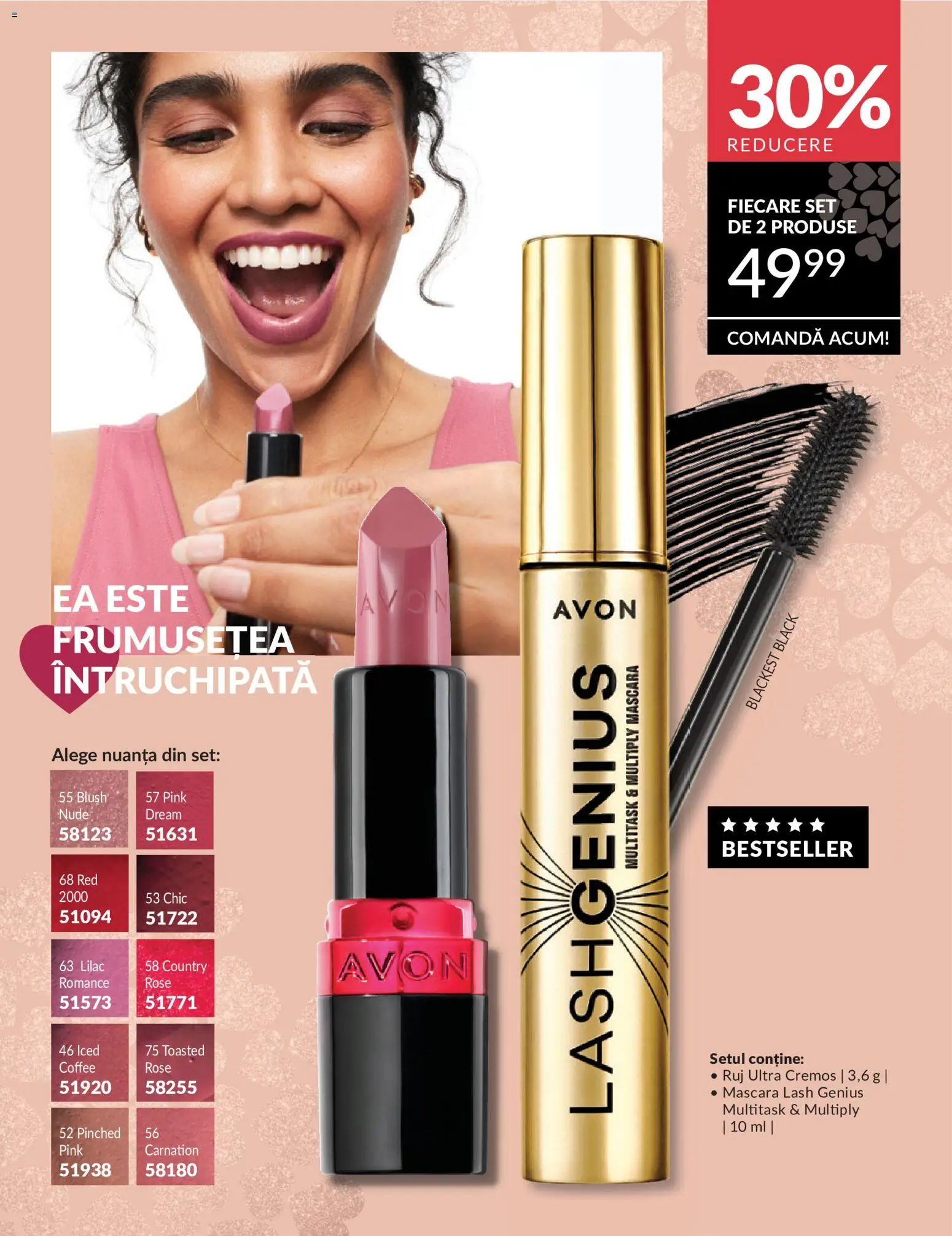 Noul catalog Avon – valabil de la 11.05.2026 | Pagină: 32 | Produse: Blush, Mascara, Ruj