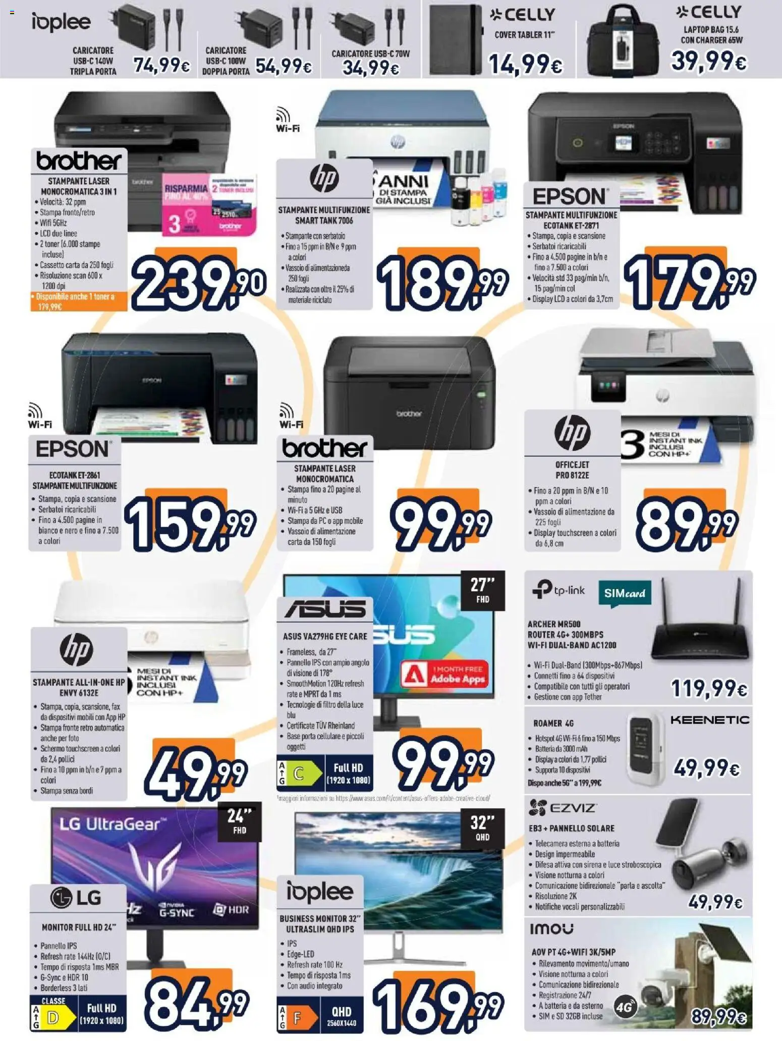 Volantino Unieuro del 02/10/2026 | Pagina: 17 | Prodotti: Router, Schermo, Laptop, Stampante