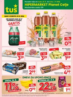 Tuš katalog akcije – veljaven od 26.08.2026 | Stran: 10 | Izdelki: Ledeni čaj, Banane, Sladoled, Mango