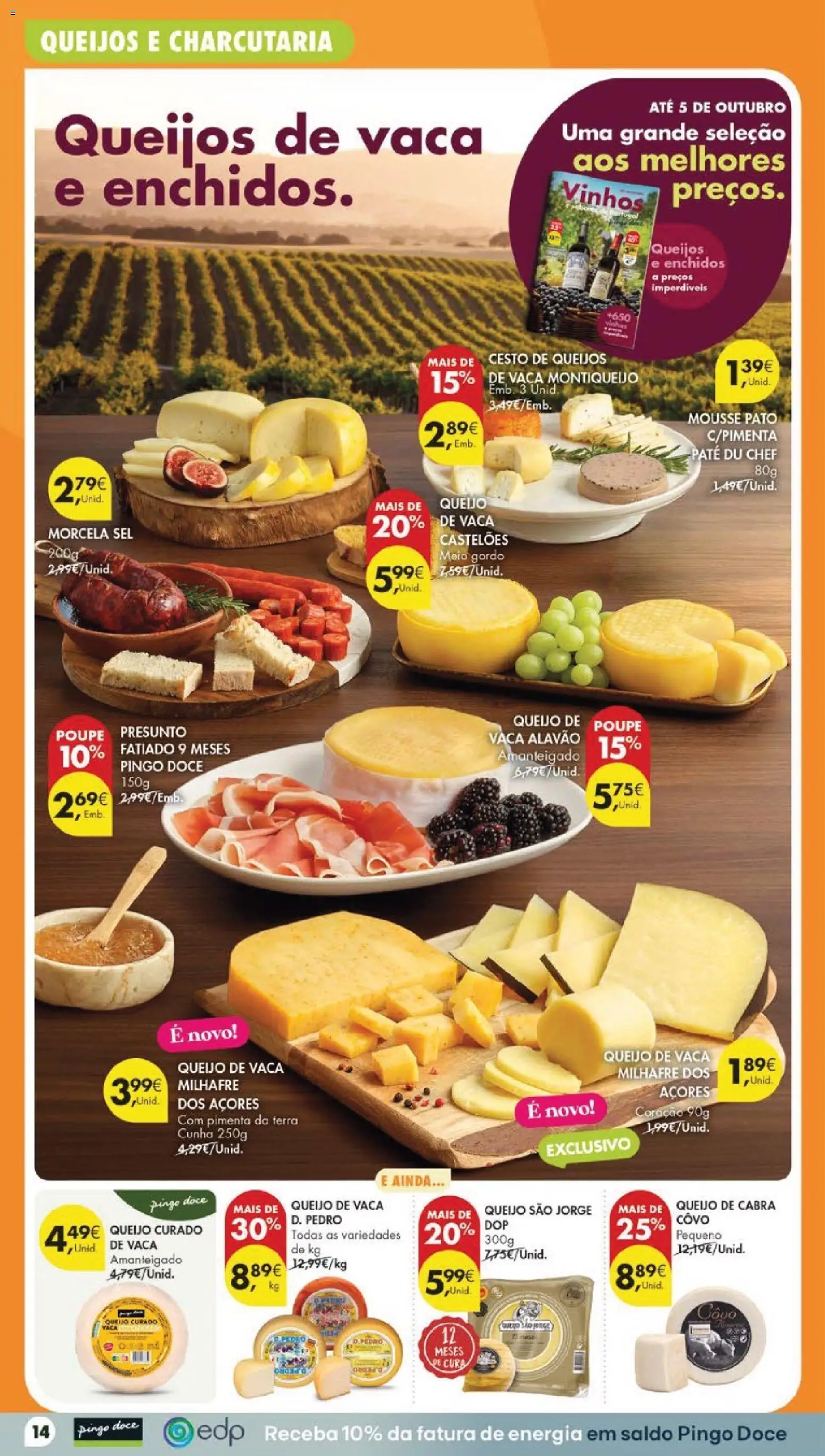 Pingo Doce Poupe Esta Semana Lojas Grandes │ válido de 22/09/2026 | Página: 14 | Produtos: Queijo de cabra, Queijo, Presunto, Patê