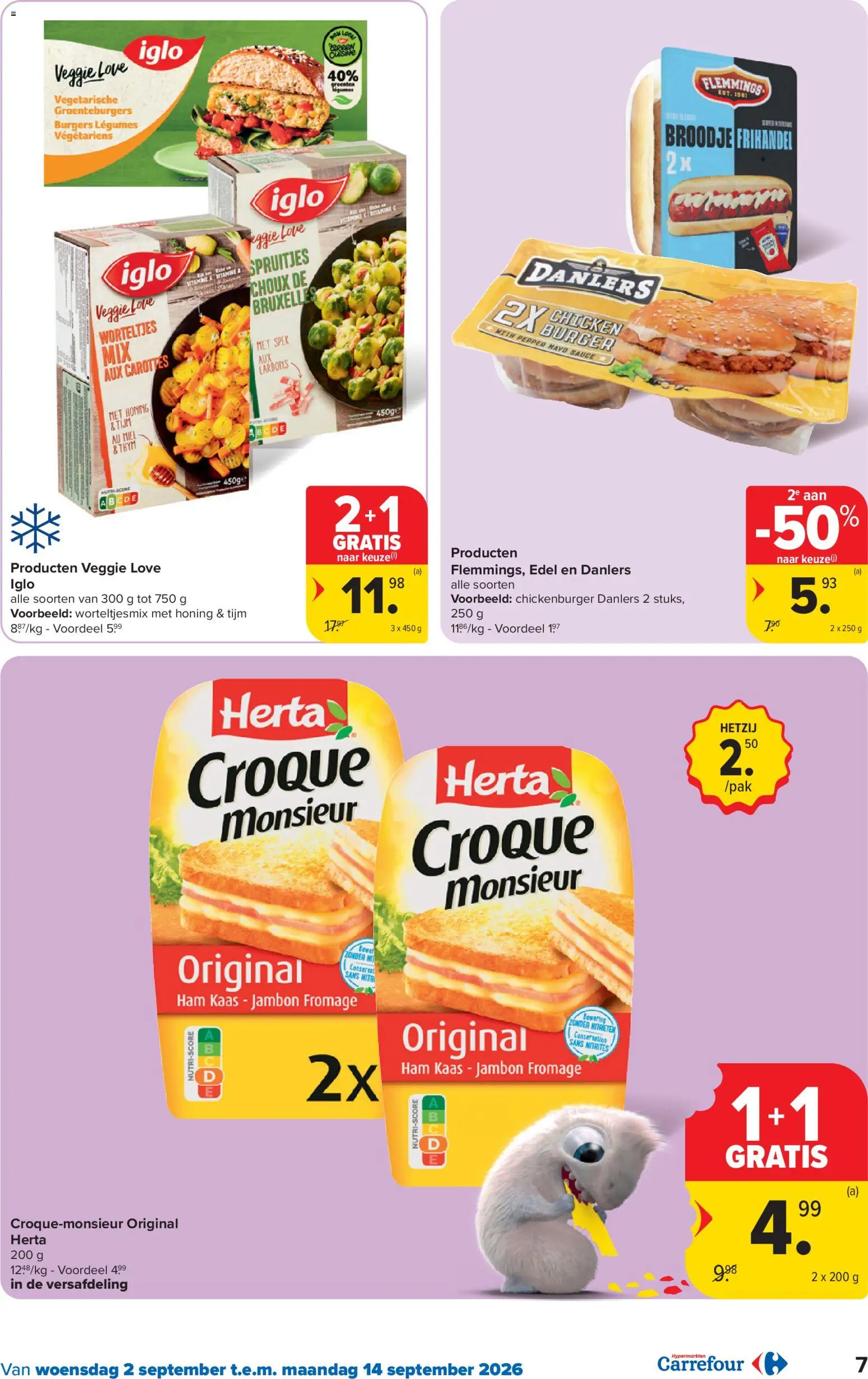 {H1} | Pagina: 7 | Producten: Ham, Sandwich, Honing, Broodje