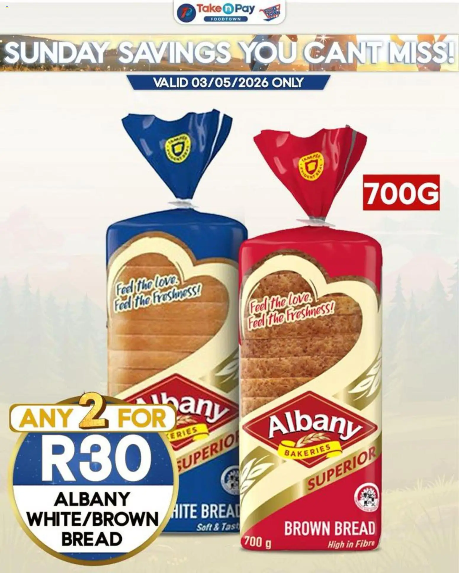 New Take n Pay catalogue – valid from 03.05.2026 | Page: 6 | Products: Bread