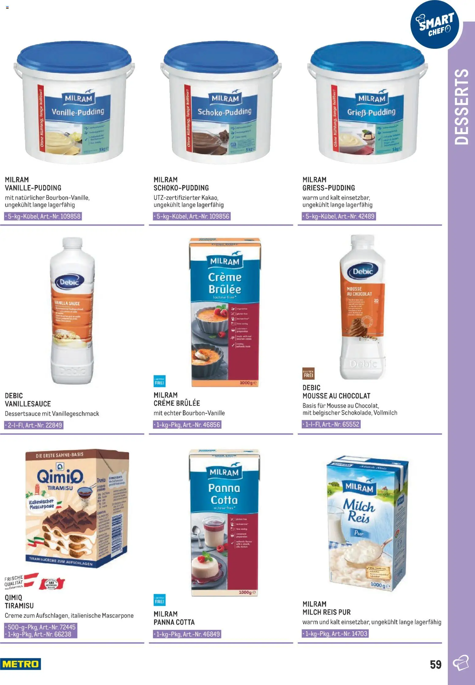 Metro angebote Smart Chef - Dessert gültig ab 01.01.2026 | Seite: 59