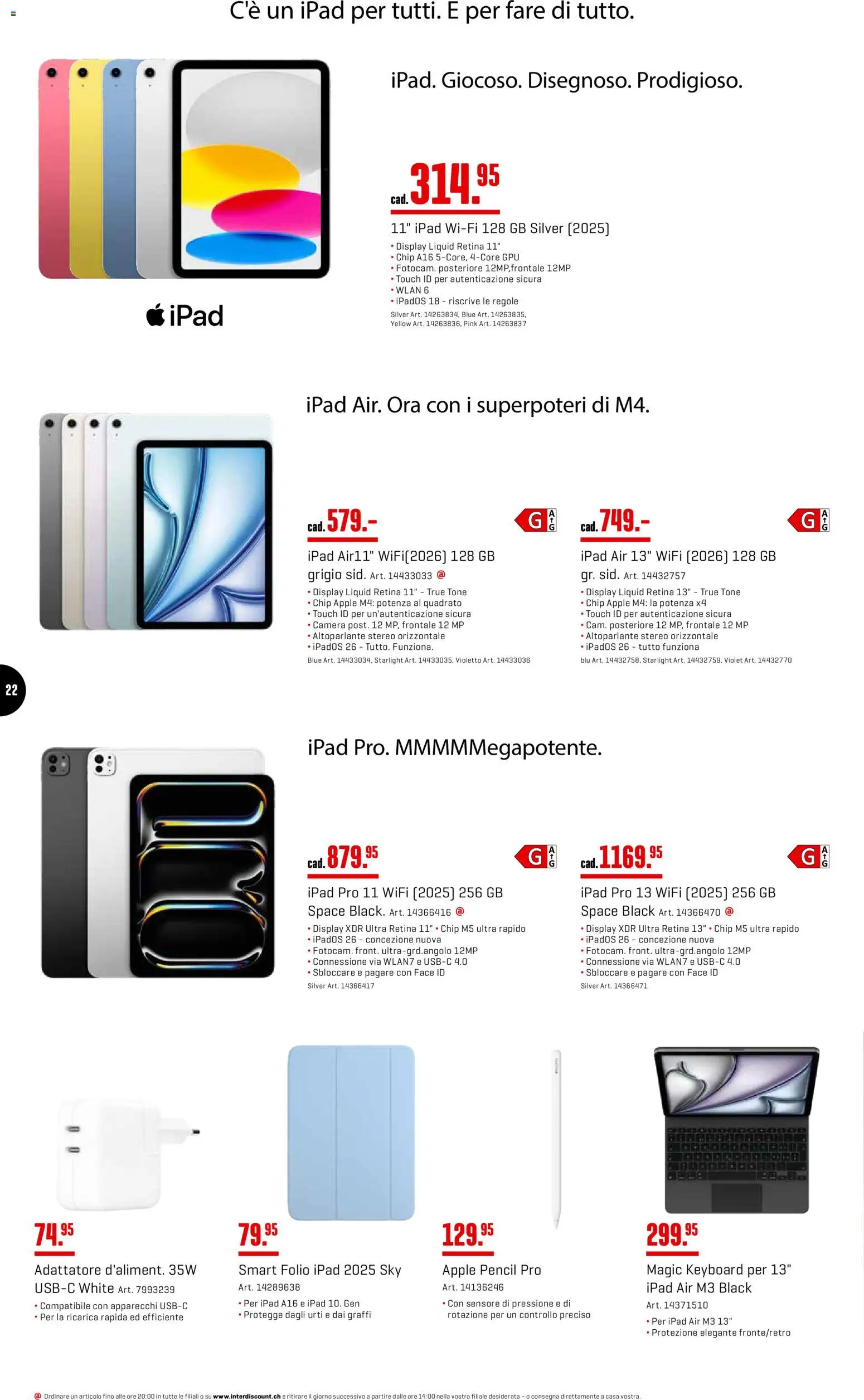 Interdiscount aktionen Hit Della Settimana – gültig ab 11.05.2026 | Seite: 22 | Produkte: Apple, Ipad