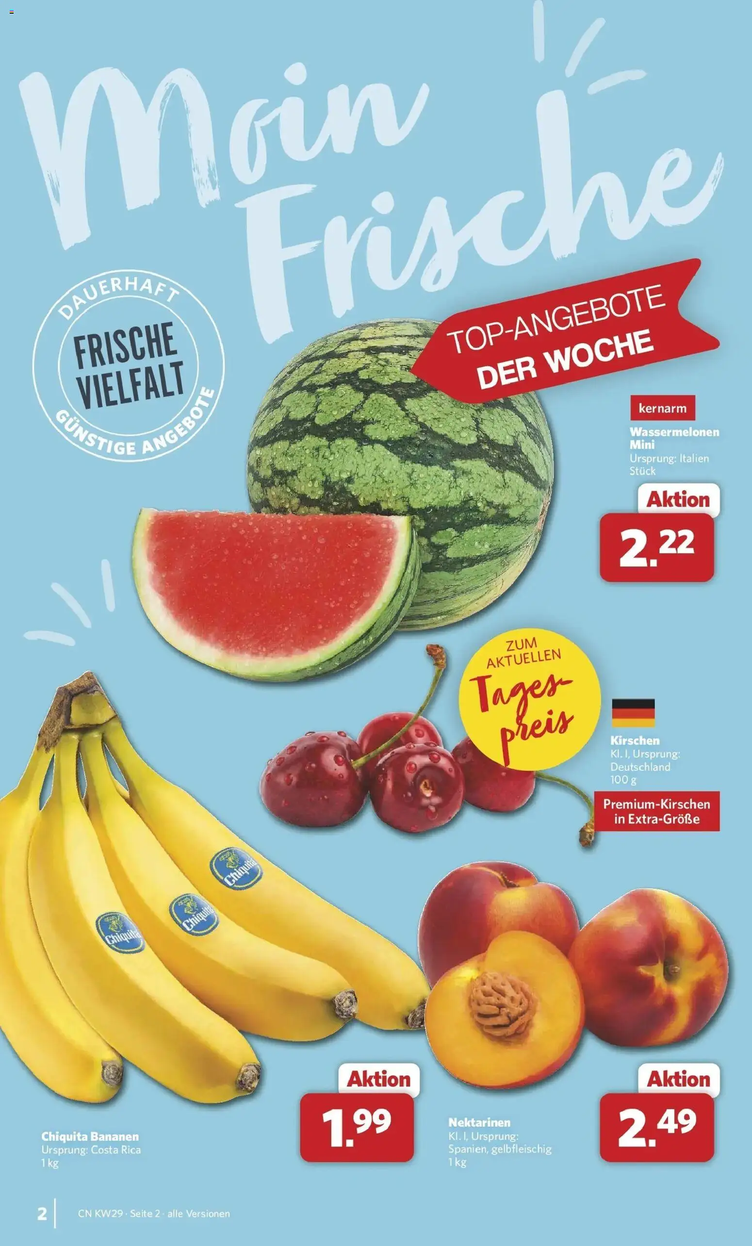 Combi Prospekt Altenbeken – gültig ab 13.07.2026 | Seite: 2 | Produkte: Nektarinen, Bananen, Kirschen