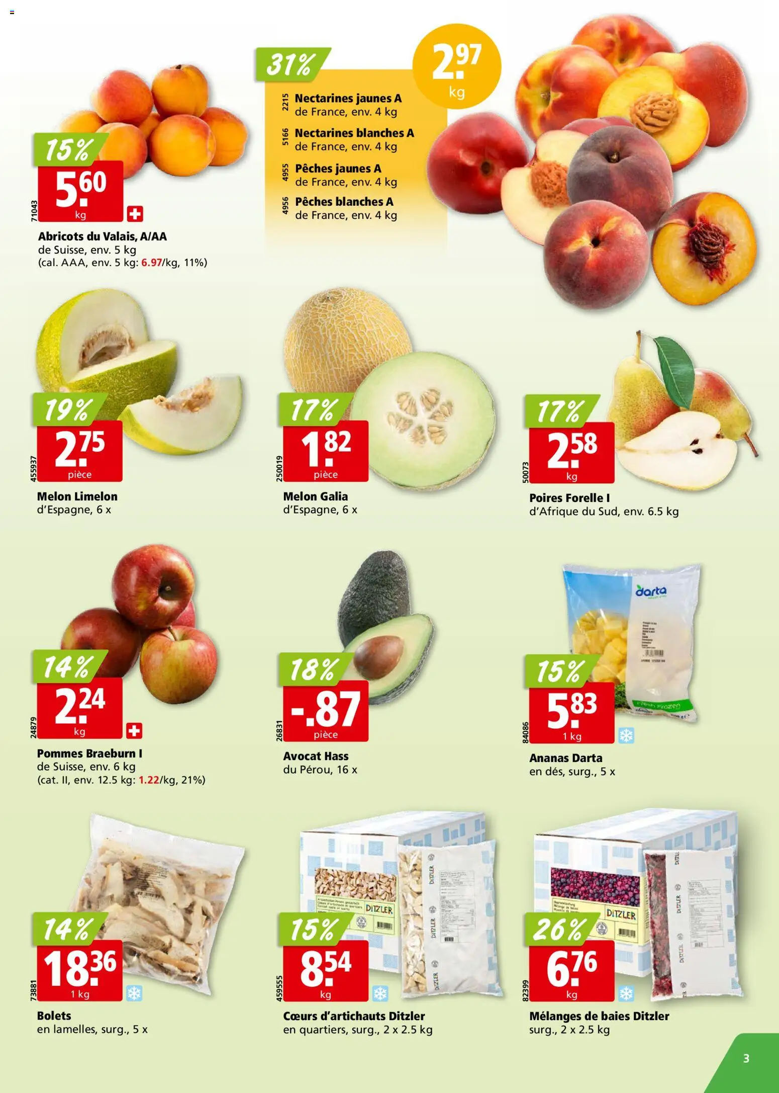 Aligro aktionen Chavannes, Matran, Genève, Sion – gültig ab 29.06.2026 | Seite: 3 | Produkte: Ananas