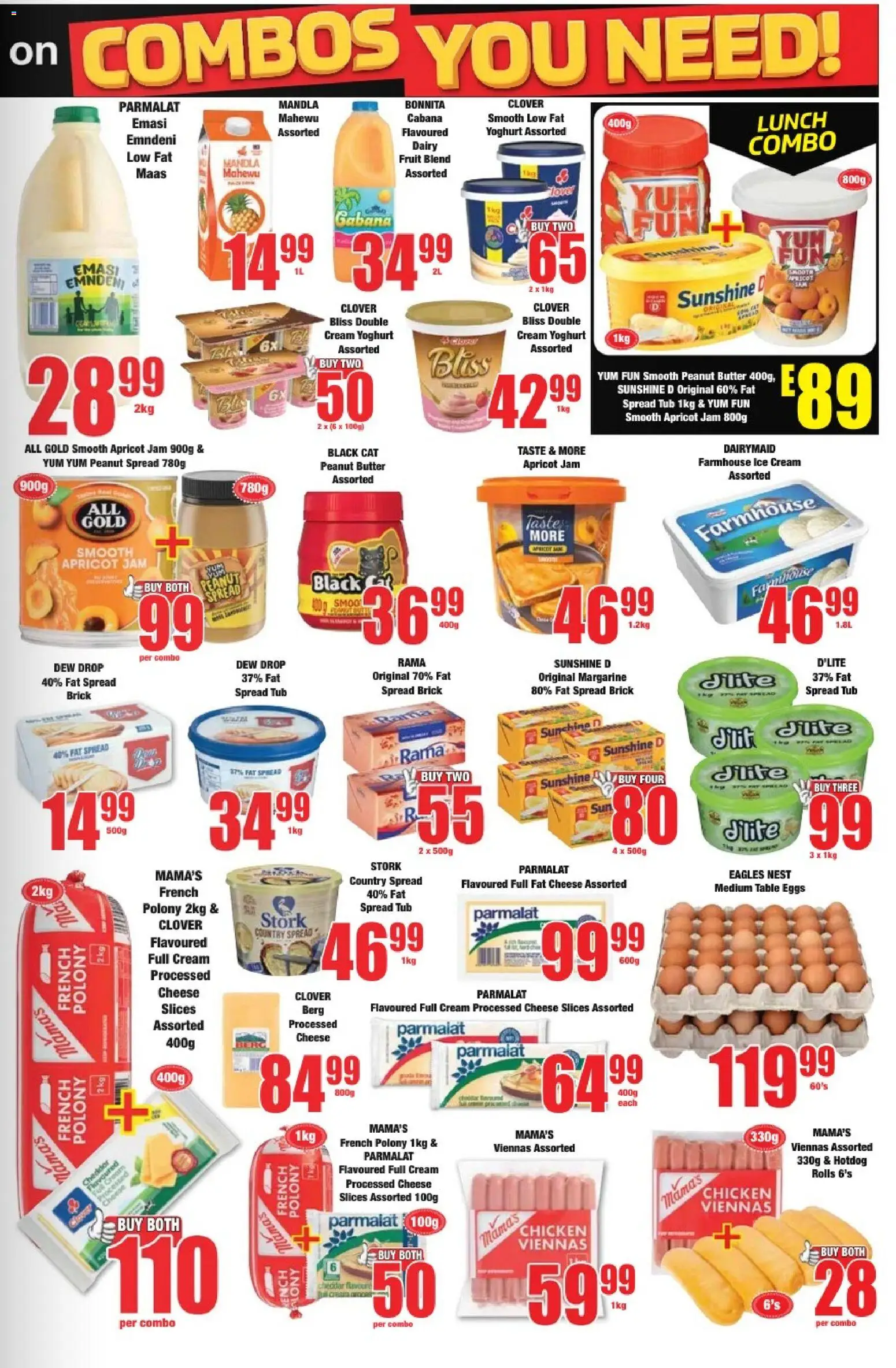 New Boxer catalogue – valid from 17.04.2026 | Page: 3 | Products: Butter, Margarine, Peanut butter, Fruit