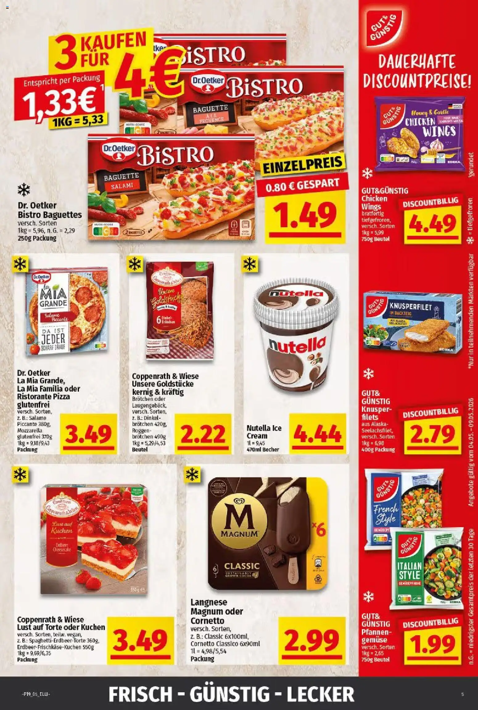Elli Markt Prospekt Gütersloh – gültig ab 04.05.2026 | Seite: 5 | Produkte: Ristorante, Baguette, Gemüse, Kuchen