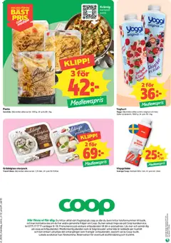 Coop erbjudanden - Förhandsvisning av reklamblad från butik Coop aktuell från 14/09/2026 | Sida: 10 | Produkter: Frukt, Galler, Yoggi, Pasta