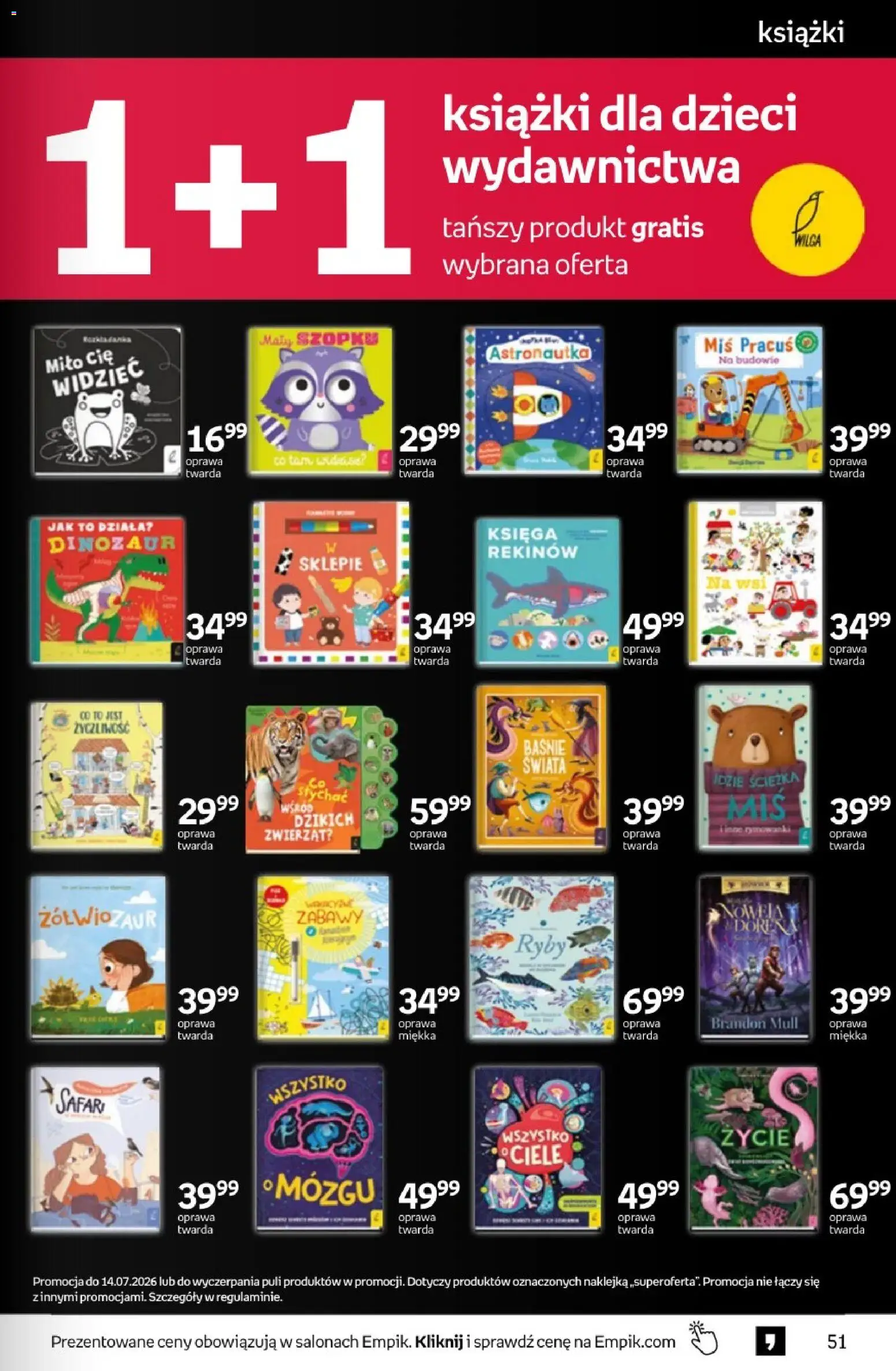Empik promocje - Tom kultury Książki od 17.06.2026 | Strona: 51