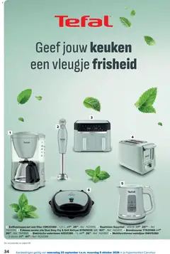 Friteuse zonder olie Dual Easy Fry & Grill Airfryer EY905D10, Friteuse zonder olie Dual Easy Fry & Grill Airfryer - Voorbeeld van een folder van Carrefour, geldig van 23/09/2026 | Pagina: 34 | Producten: Broodrooster, Blender, Toaster, Friteuse