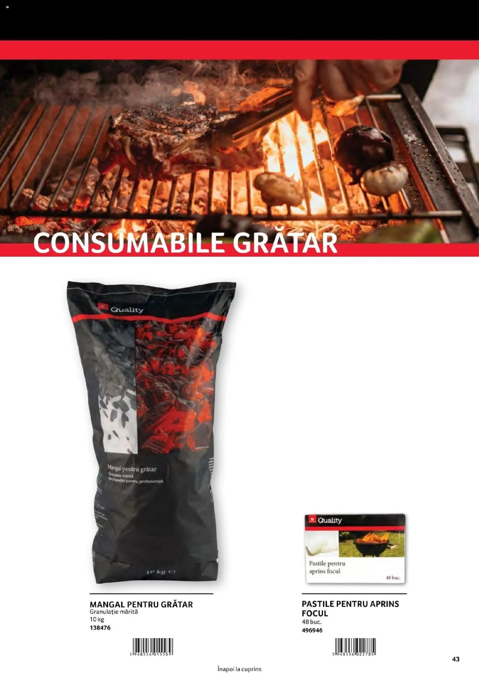 Noul catalog Selgros – valabil de la 01.08.2026 | Pagină: 43 | Produse: Grătar