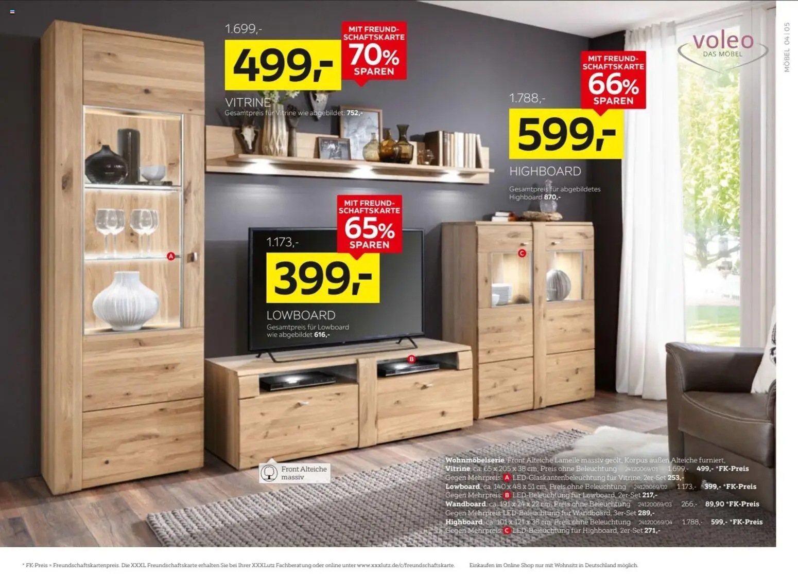 XXXLutz Prospekt – gültig ab 27.06.2026 | Seite: 4 | Produkte: Lowboard, HIghboard, Vitrine