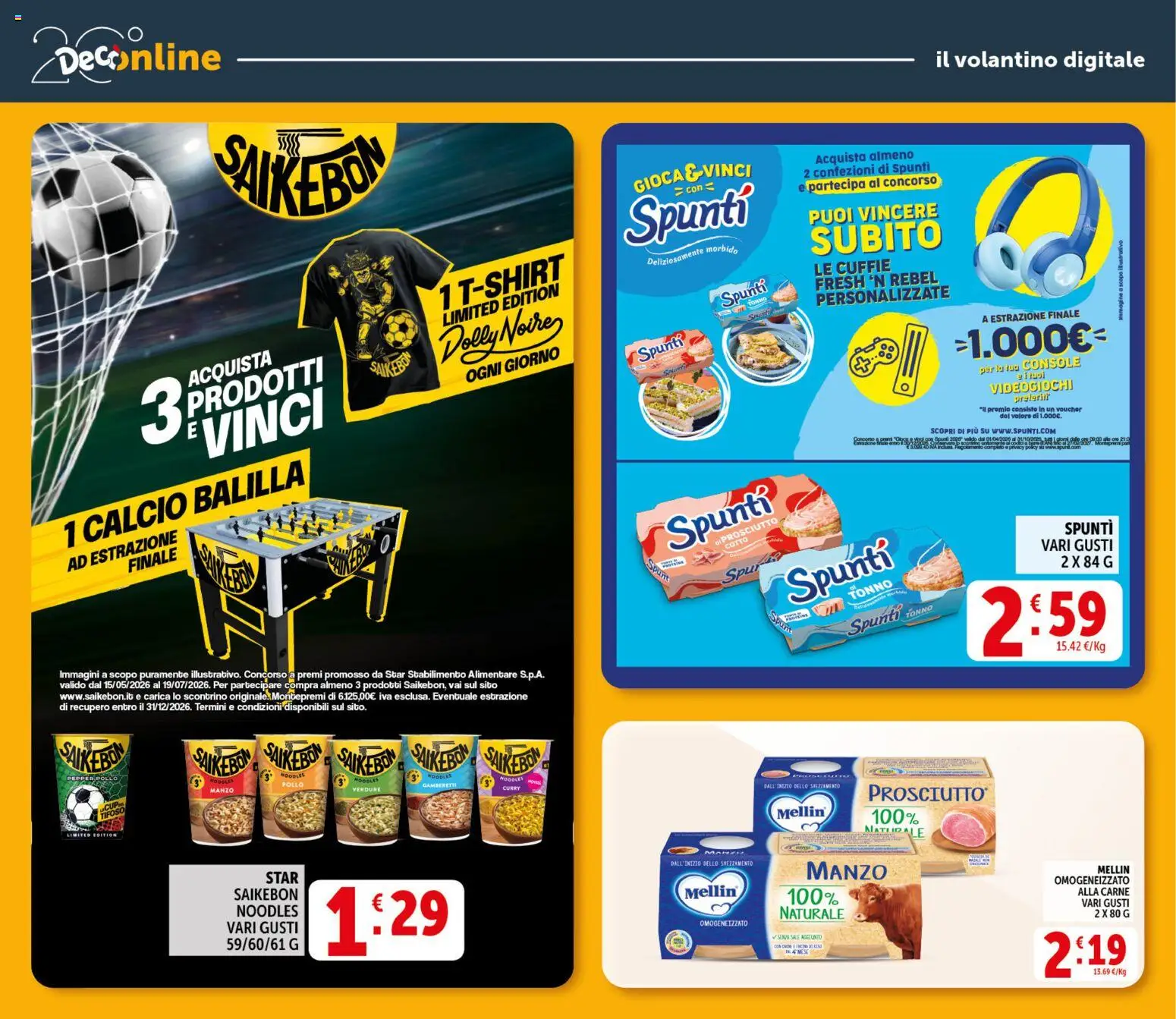 Volantino Decò del 20.05.2026 | Pagina: 32 | Prodotti: Verdure, Tonno, Cuffie, Gamberetti