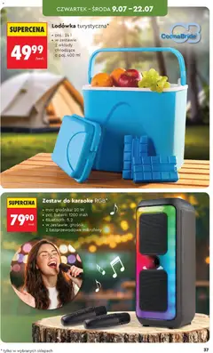Pogląd oferty "Lodówka turystyczna, pojemność: 24 l, w zestawie 2 wkłady chłodzące o poj. 400 ml" - ważna od 04.07.2026 | Strona: 37 | Produkty: Lodówka, Lodówka turystyczna