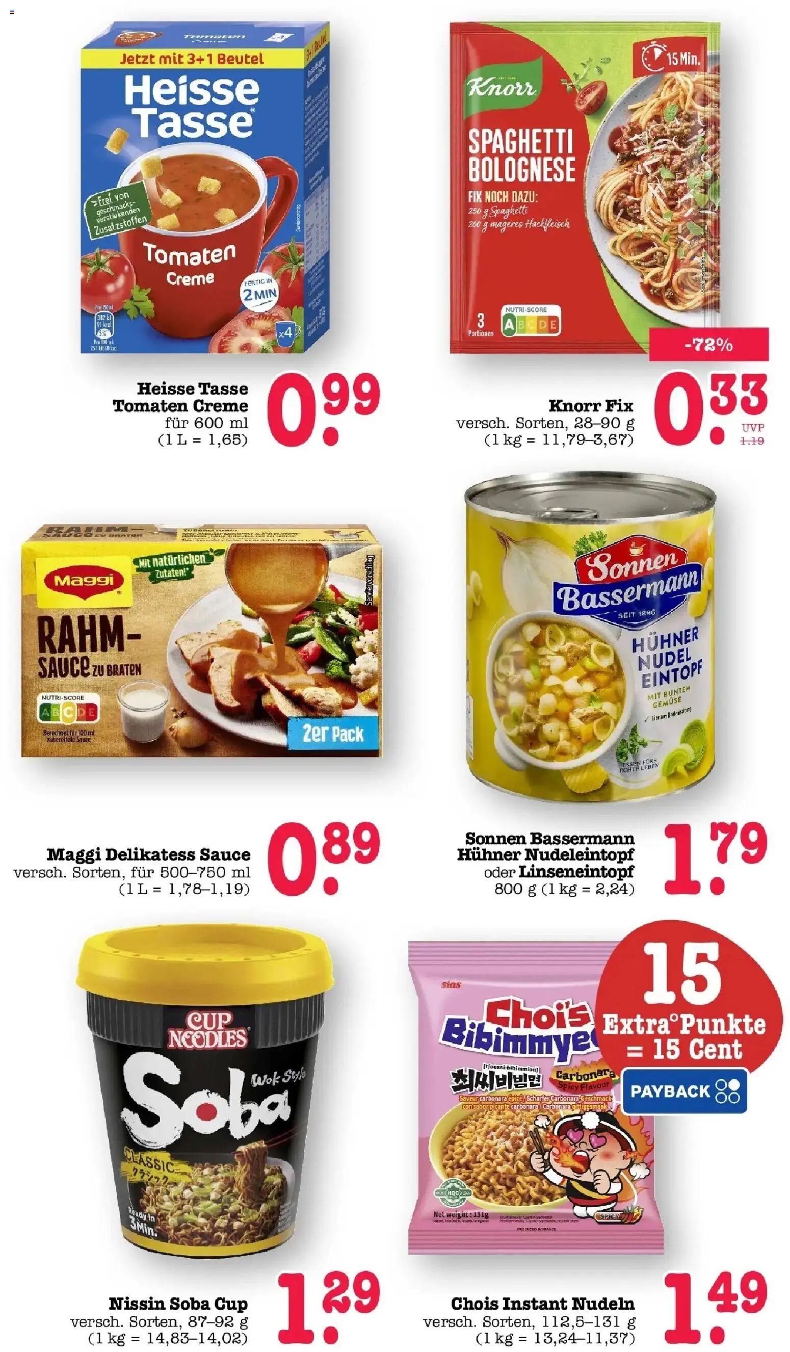 E center Prospekt Achern (ab 26.10.2026) zum Blättern | Seite: 38 | Produkte: Knorr fix, Spaghetti, Nudeln, Hackfleisch