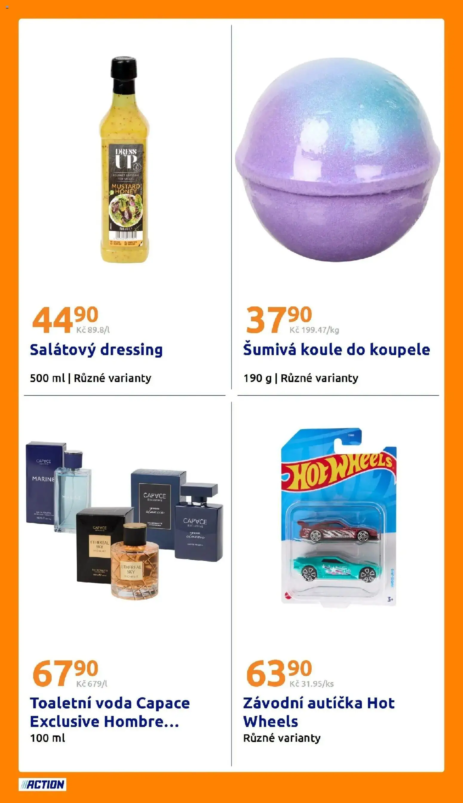 Action leták od 19.08.2026 - Akční leták online | Strana: 21 | Produkty: Dressing, Voda, Hot Wheels, Toaletní voda