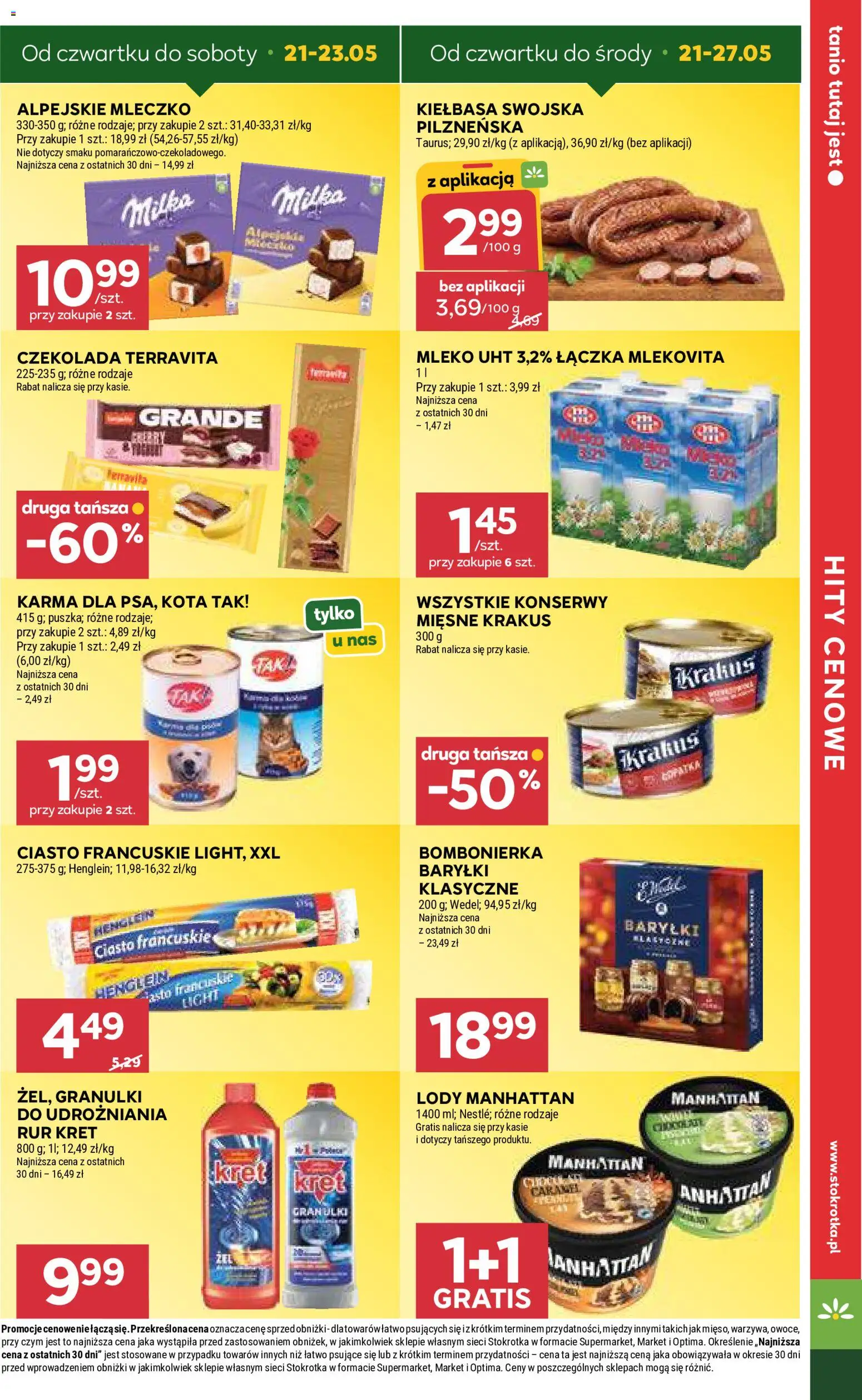 Stokrotka gazetka - Market od 21.05.2026 | Strona: 3 | Produkty: Kiełbasa, Ciasto francuskie, Bombonierka, Milka
