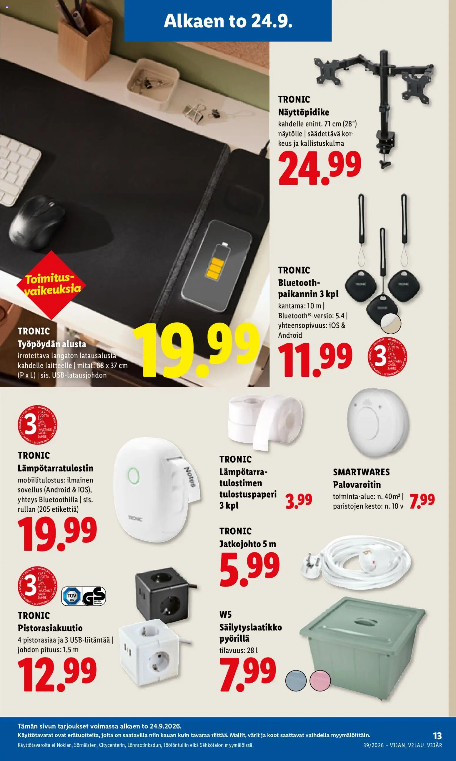 Lidl tarjoukset – voimassa 24/09/2026 alkaen | Sivu: 17