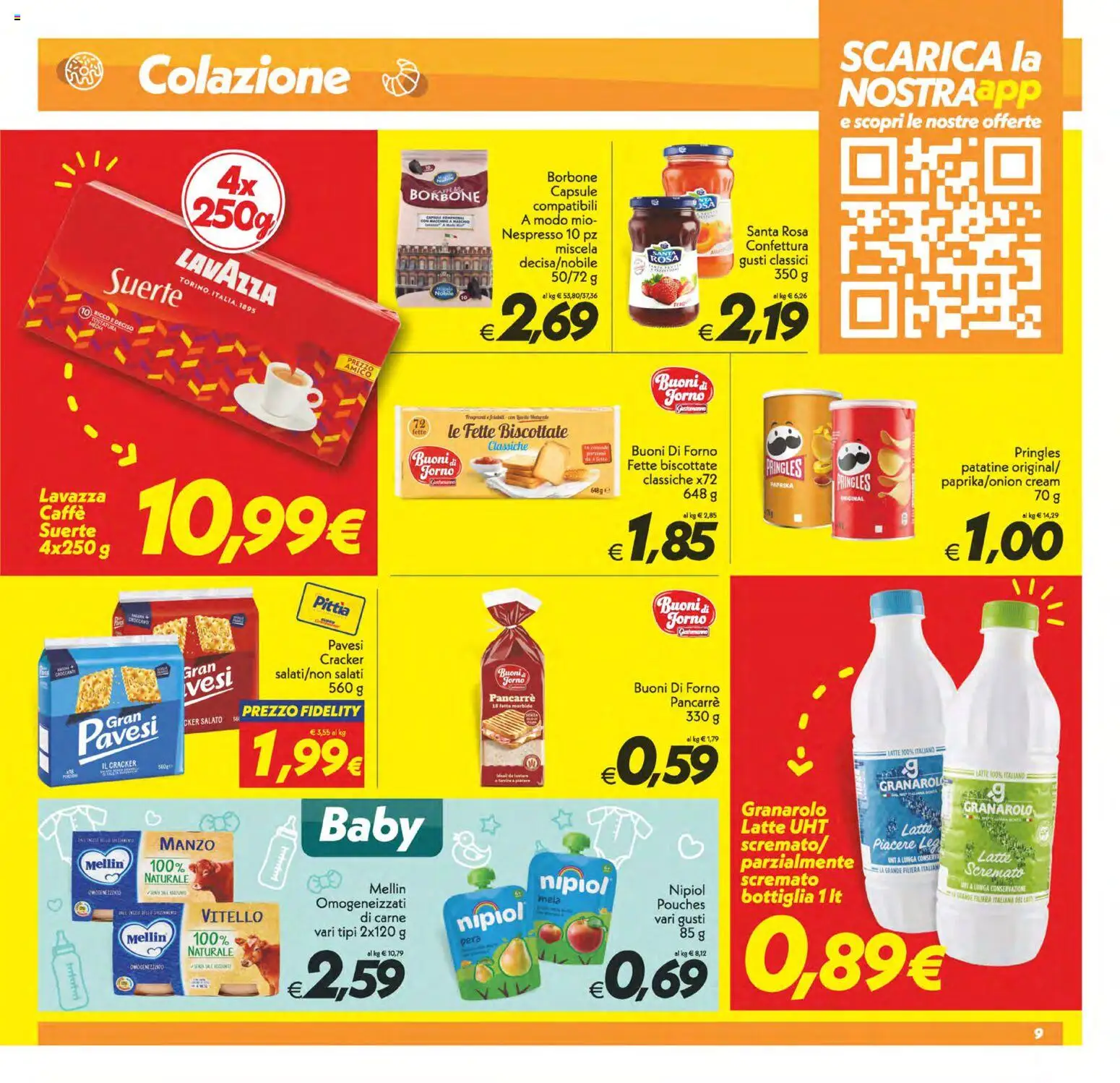 Volantino SuperConveniente del 08.05.2026 | Pagina: 9 | Prodotti: Caffè, Manzo, Forno, Lavazza