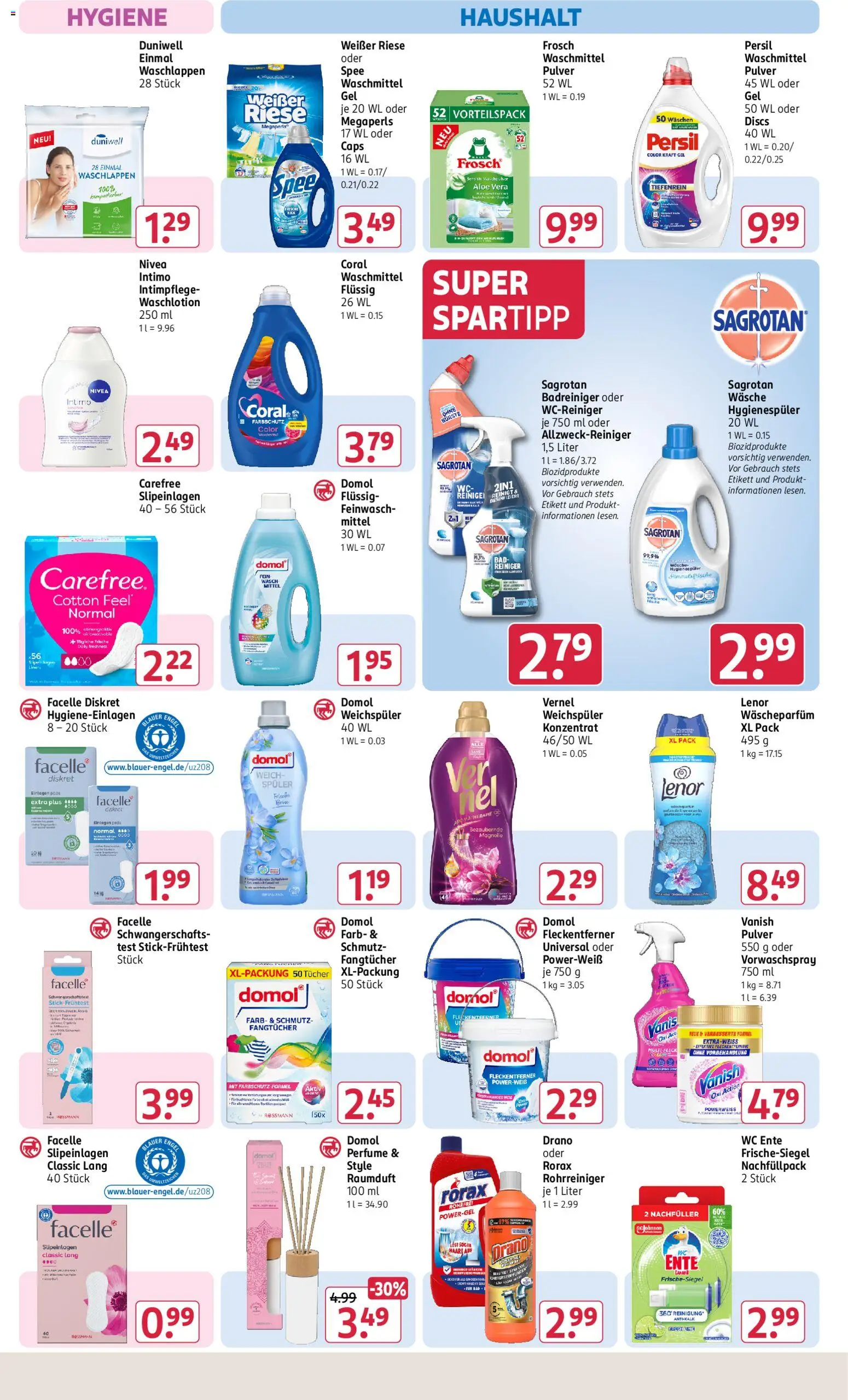 Rossmann Prospekt – gültig ab 10.08.2026 | Seite: 19 | Produkte: Coral, Spee, Ente, Vernel