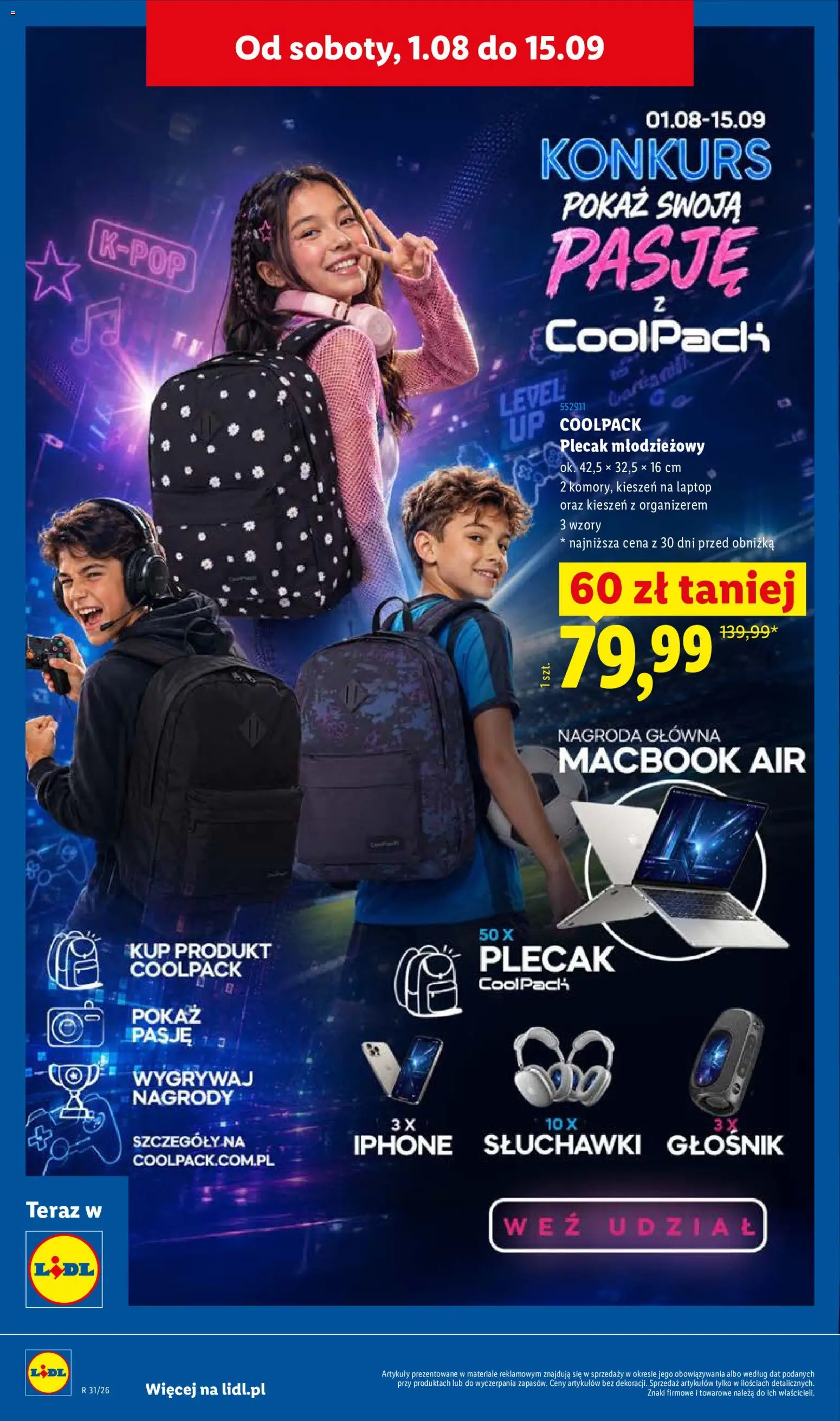 Lidl Katalog od 09.07.2026 | Strona: 64 | Produkty: Laptop, Plecak, Słuchawki, Głośnik