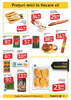 Ofertele Supeco valabile de la 14.05.2026 | Pagină: 17 | Produse: Chilli, Hacıyatmaz Kedi Oyuncağı, Mici, Cârnați