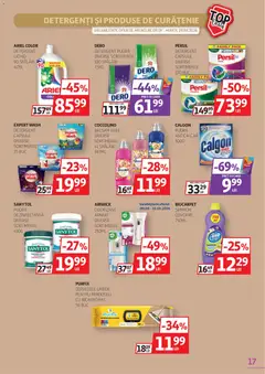 Ofertele Auchan valabile de la 09.09.2026 | Pagină: 17 | Produse: Bio, Clean, Calgon, Pudră