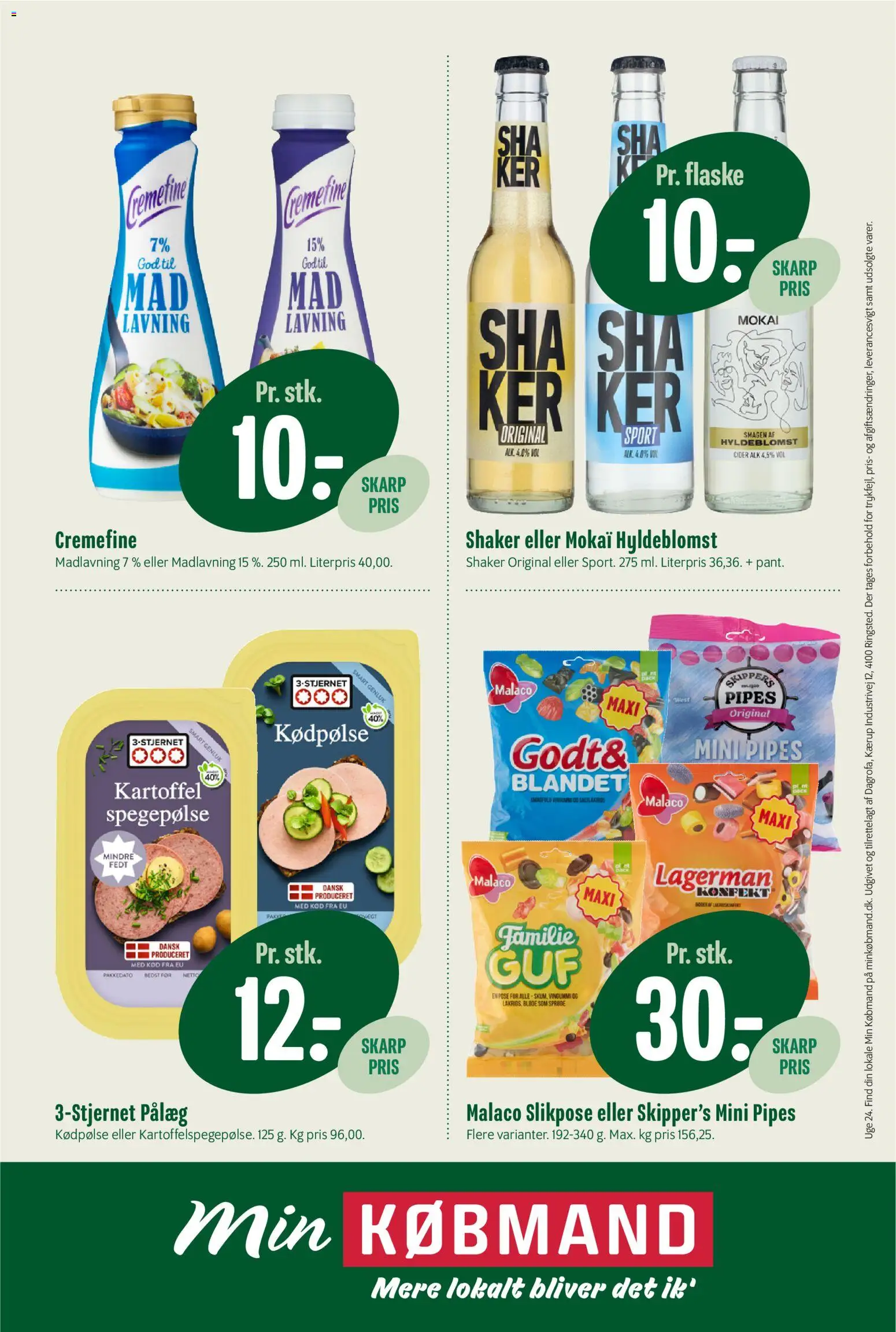 Min Købmand tilbudsavis – gyldig fra 05.06.2026 | Side: 13 | Produkter: Pålæg, Cider, Vingummi, Søm