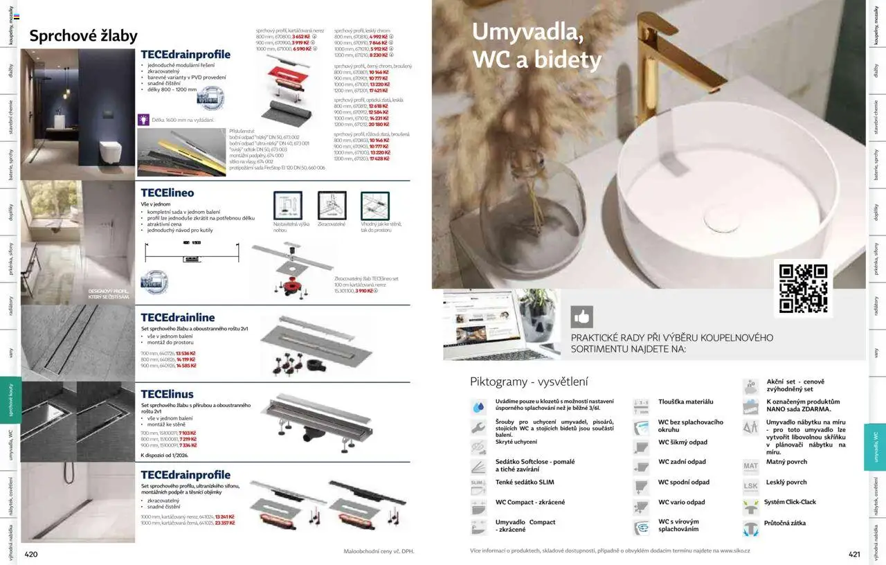 Siko koupelny katalog Koupelny 2025/2026 od 14.10.2025 | Strana: 212 | Produkty: Sítko, Osvětlení, Umyvadlo, Wc