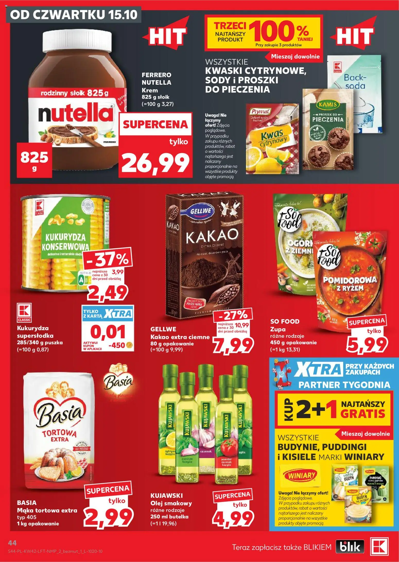 Kaufland Polsko leták - Jest fresz od 15.10.2026 | Strana: 44 | Produkty: Olej, Krém, Matcha, Kakao