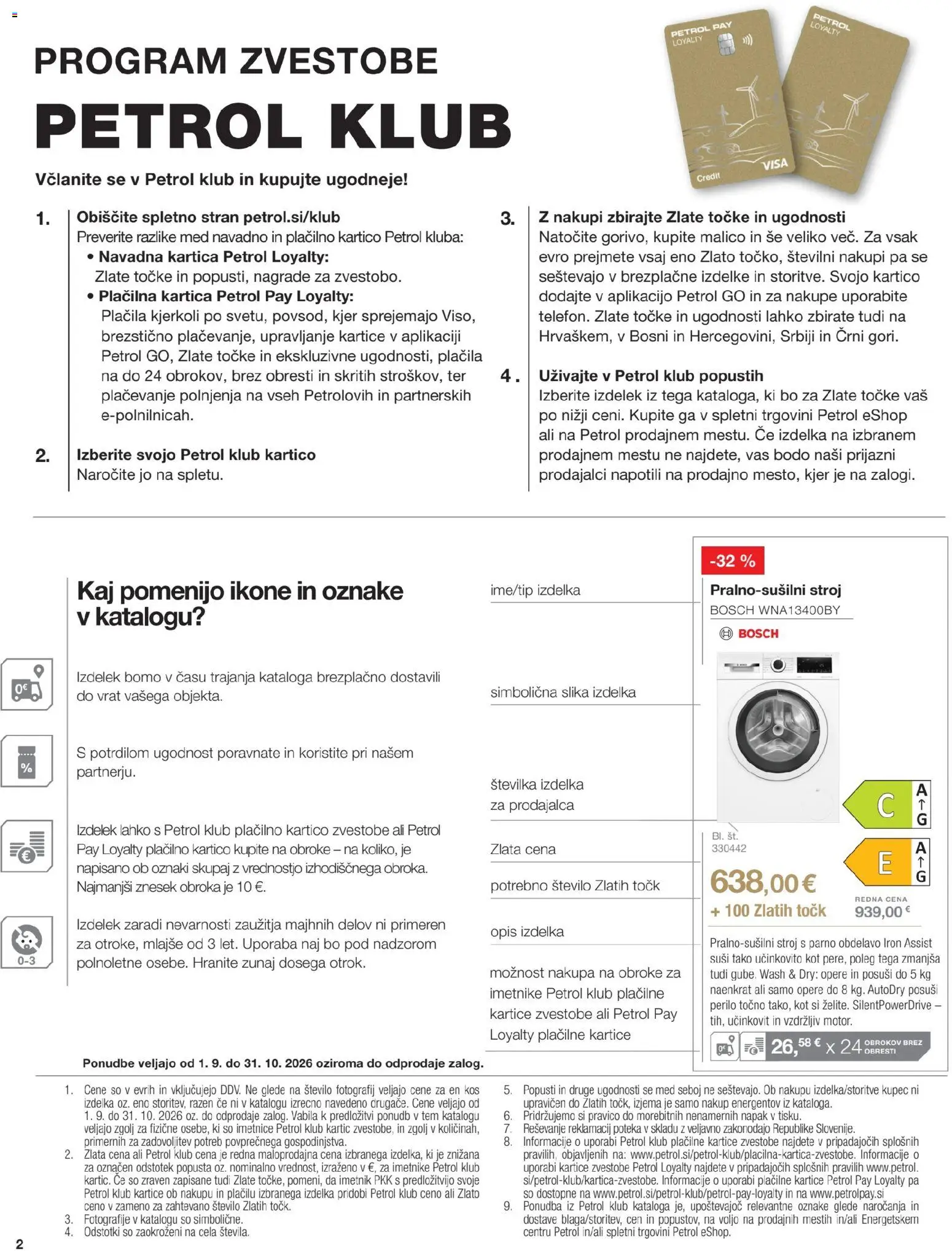Novi Petrol katalog ponudbe – veljaven od 01.09.2026 | Stran: 2 | Izdelki: Med, Kos, Suši