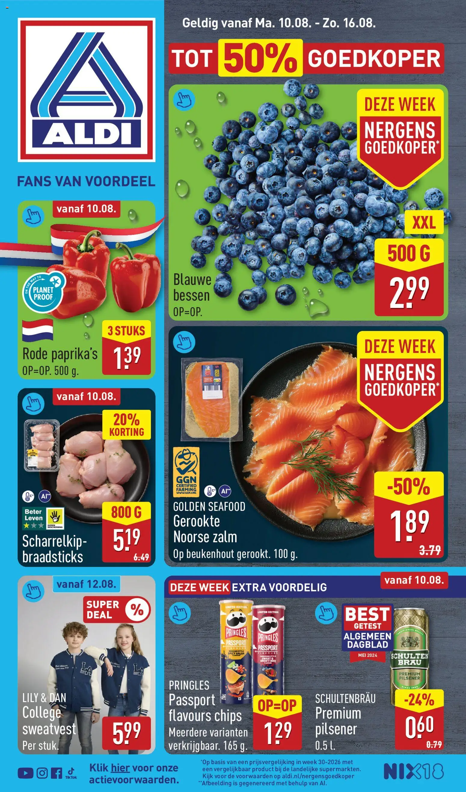 {H1} | Pagina: 1 | Producten: Sweatshirt, Chips, Zalm, Pringles