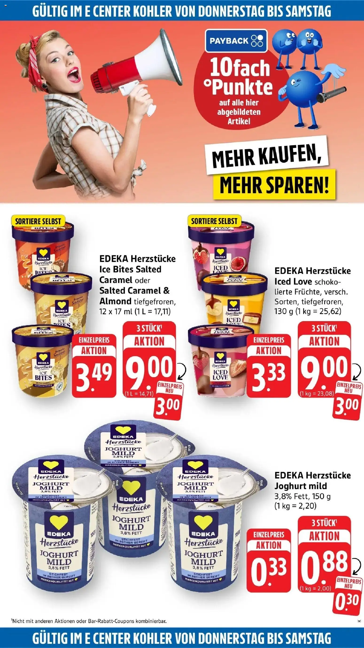 E center Prospekt Lahr (ab 24.08.2026) zum Blättern | Seite: 44 | Produkte: Joghurt