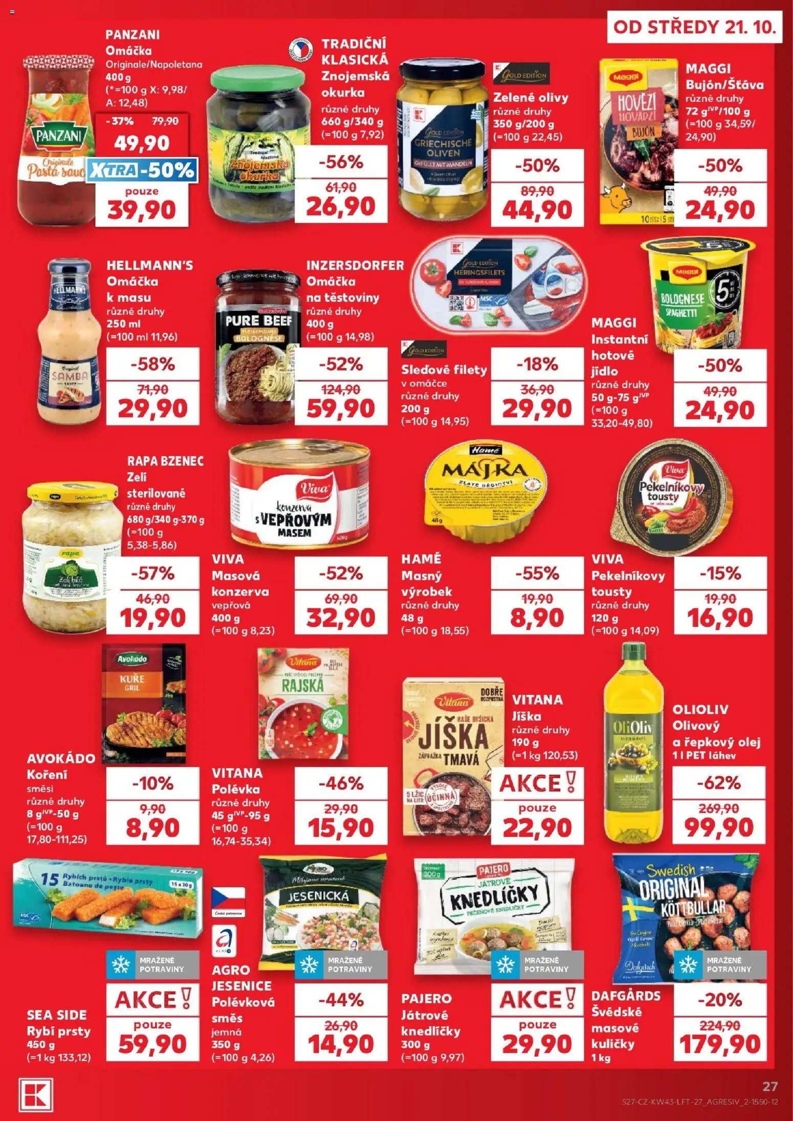 Kaufland leták - Kolín od 21.10.2026 | Strana: 27 | Produkty: Maggi, Vitrína, Hellmann's, Avokádo