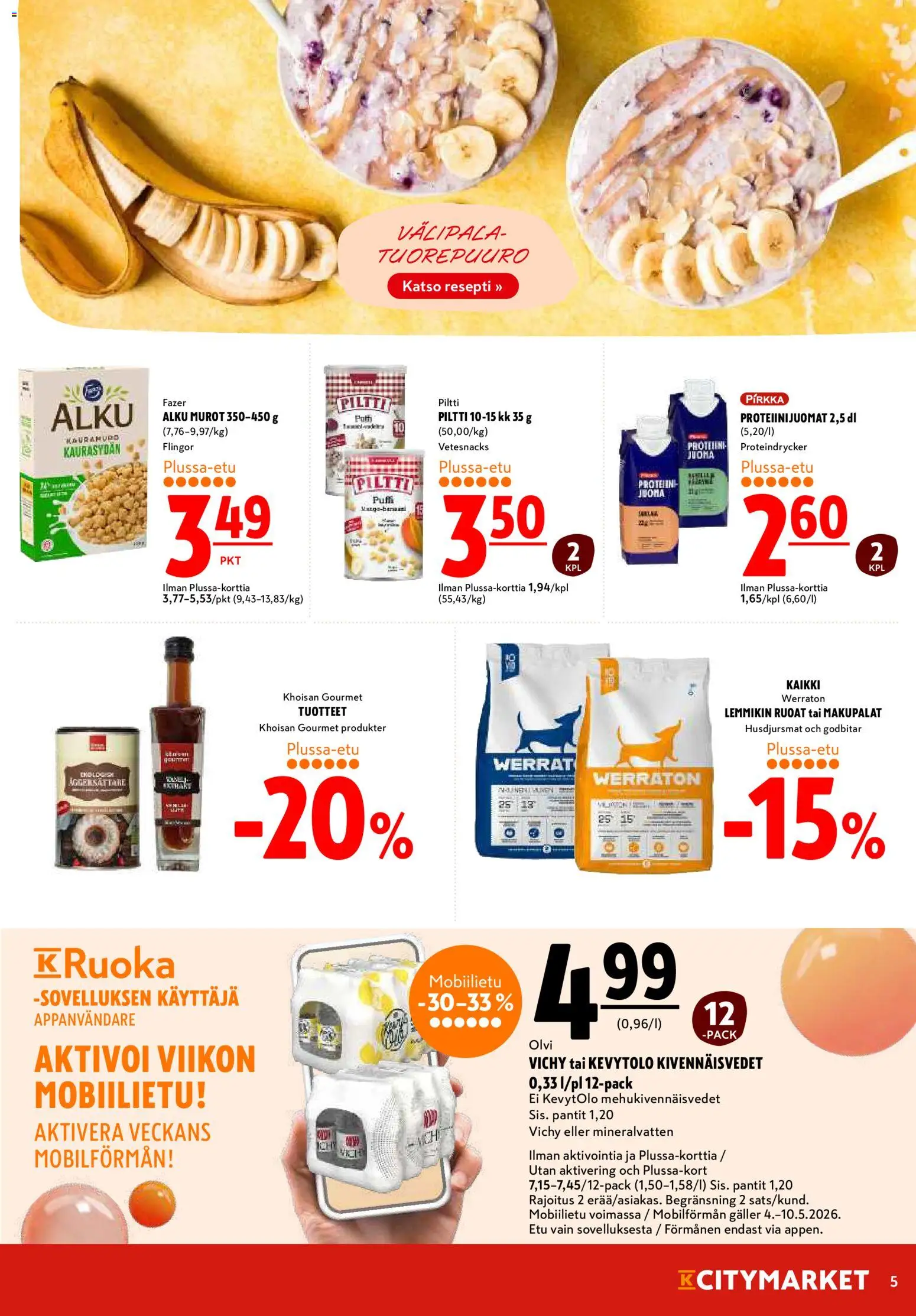 K-Citymarket tarjoukset – voimassa 04.05.2026 alkaen | Sivu: 5