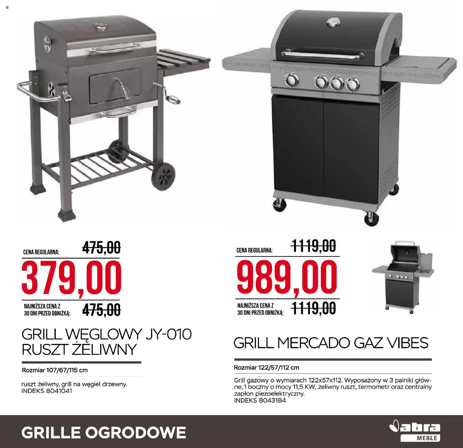 Abra meble gazetka od 27.05.2026 | Strona: 29 | Produkty: Grill, Termometr, Grill gazowy, Ruszt