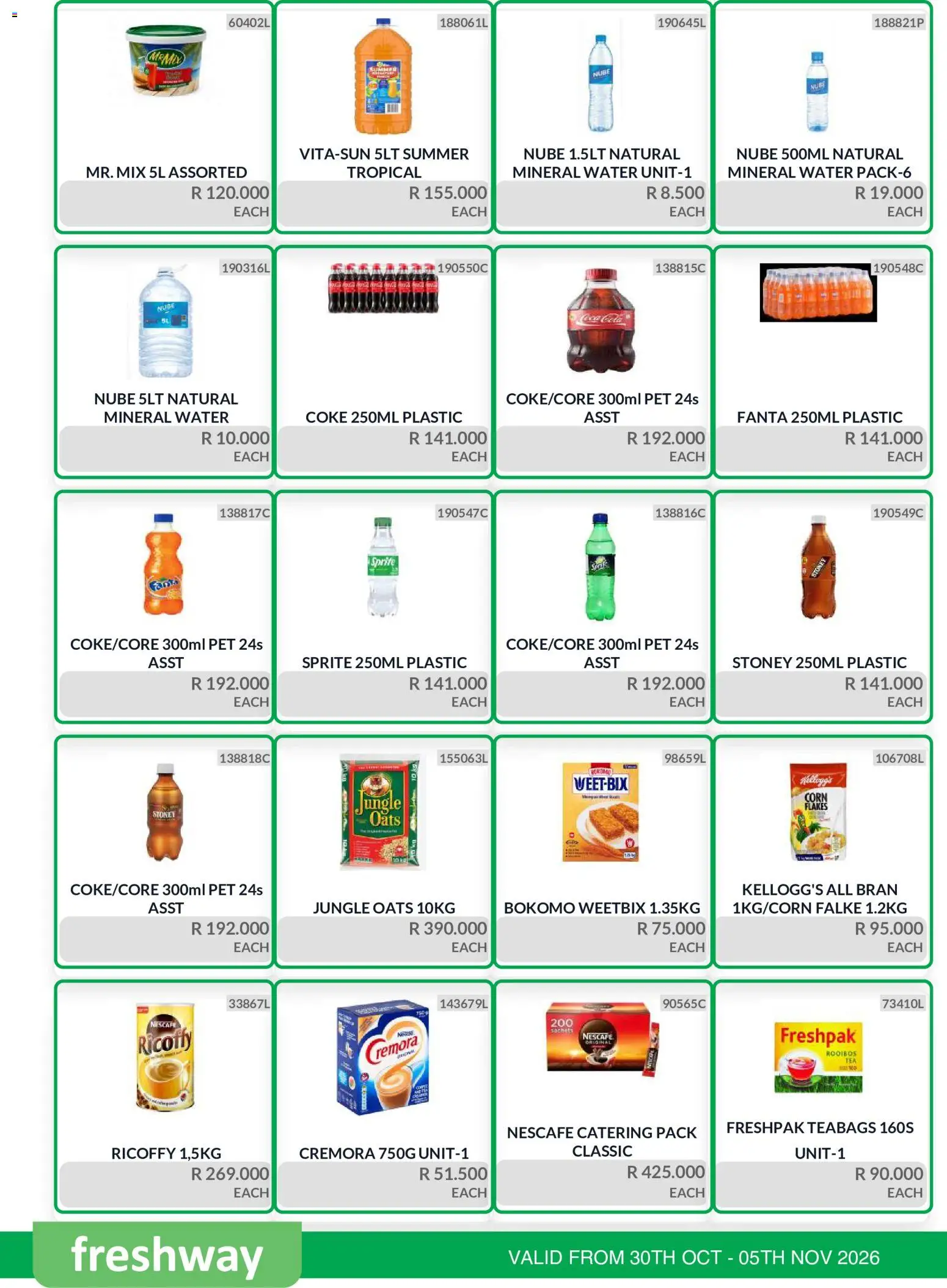 New KIT KAT Cash & Carry catalogue – valid from 30/10/2026 | Page: 2 | Products: Mineral water, Fanta, Stoney, Water
