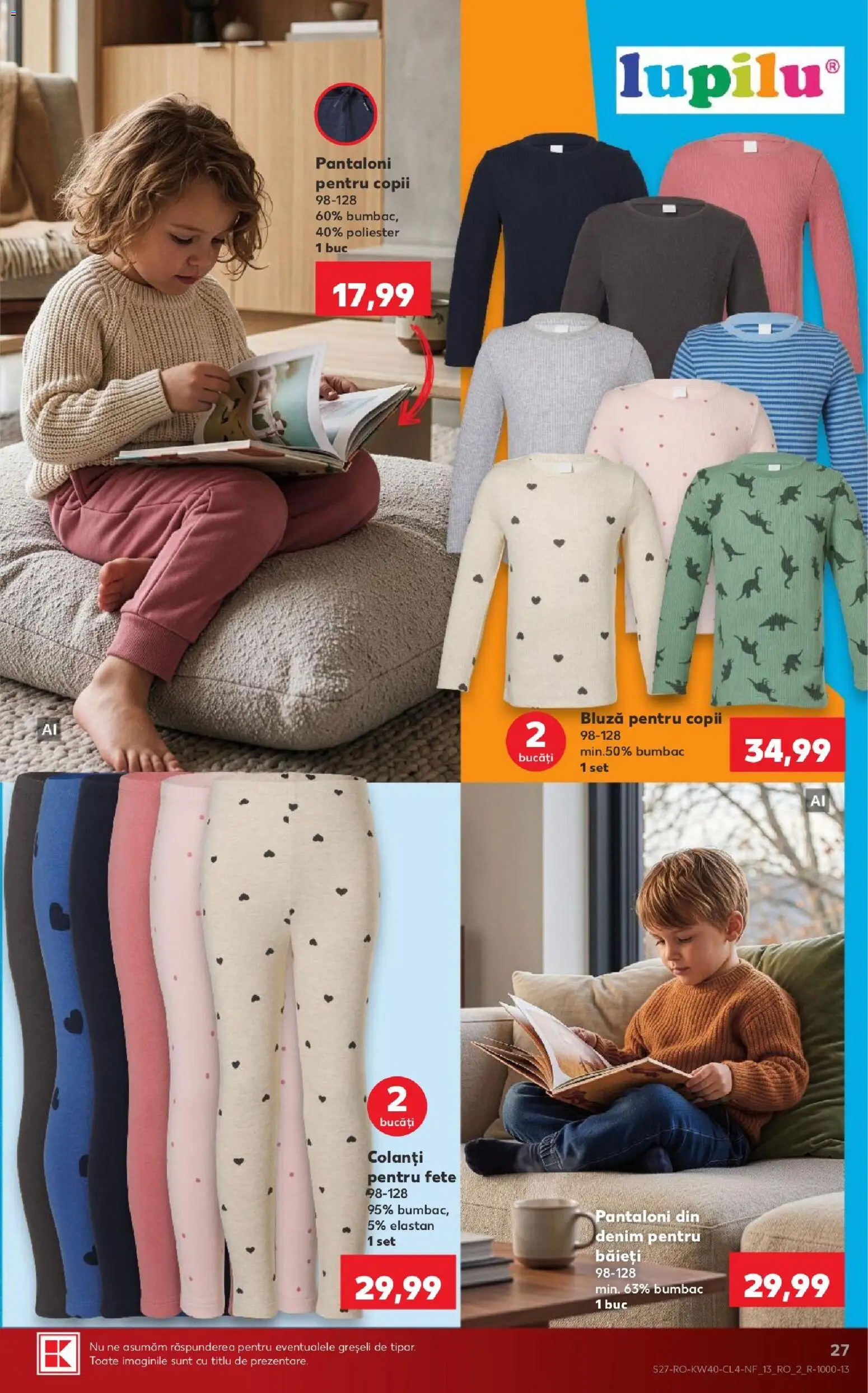 Kaufland RO akciós ujság - amely érvényes a következő dátumtól: 2026.09.30. | Oldal: 27 | Termékek: Lupilu
