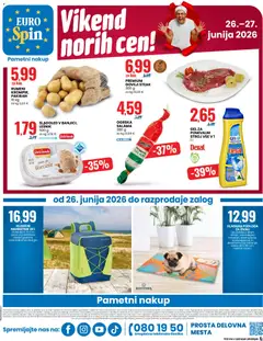 Eurospin katalog akcije – veljaven od 26.06.2026 | Stran: 16 | Izdelki: Pomivalni stroj, Kos, Salama, Sladoled