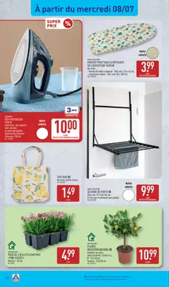 Aldi - Prévisualisation de Aldi catalogue valide à partir de 07/07/2026 | Page: 34 | Produits: Table à repasser, Réservoir d'eau, Couverture, Table