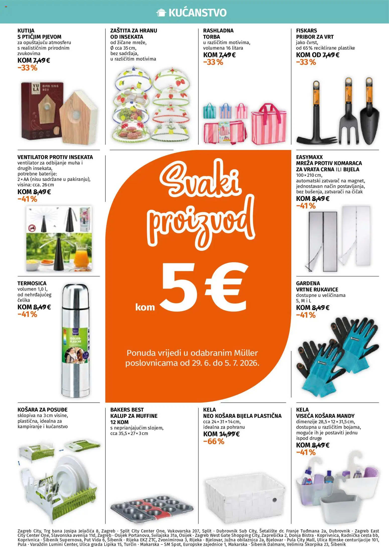 Müller katalog | vrijedi od 29.06.2026 | Stranica: 1 | Proizvodi: Ventilator, Baterije, Rukavice, Torba